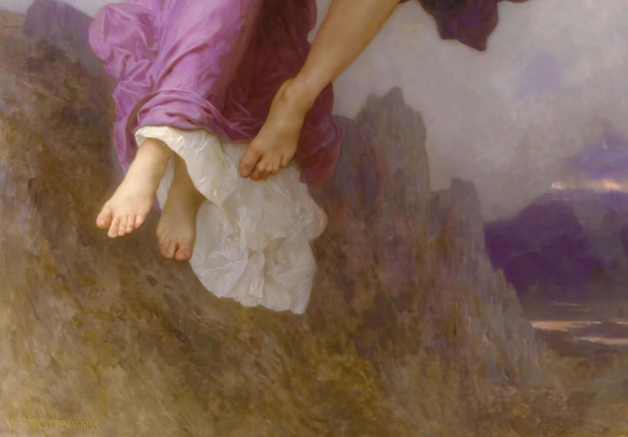 Reprodukcija „Psichės pagrobimas“, William Adolphe Bouguereau, (1895)