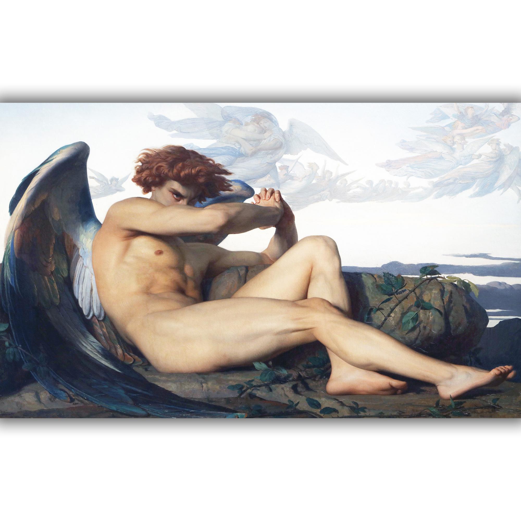 Reprodukcija „Puolęs angelas“, Alexandre Cabanel, (1847)