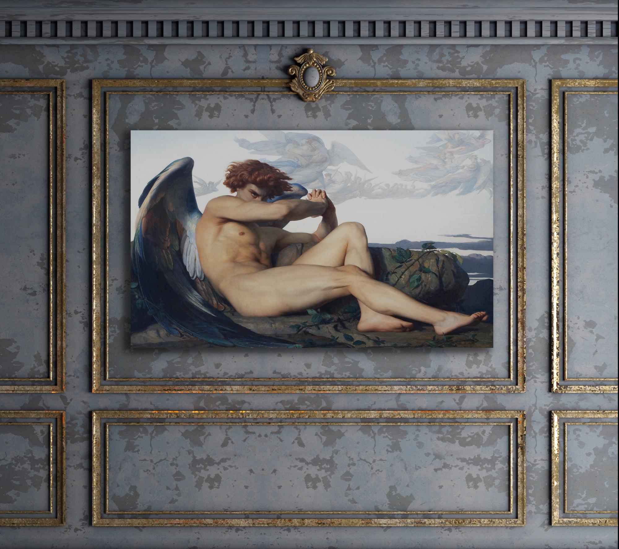 Reprodukcija „Puolęs angelas“, Alexandre Cabanel, (1847)