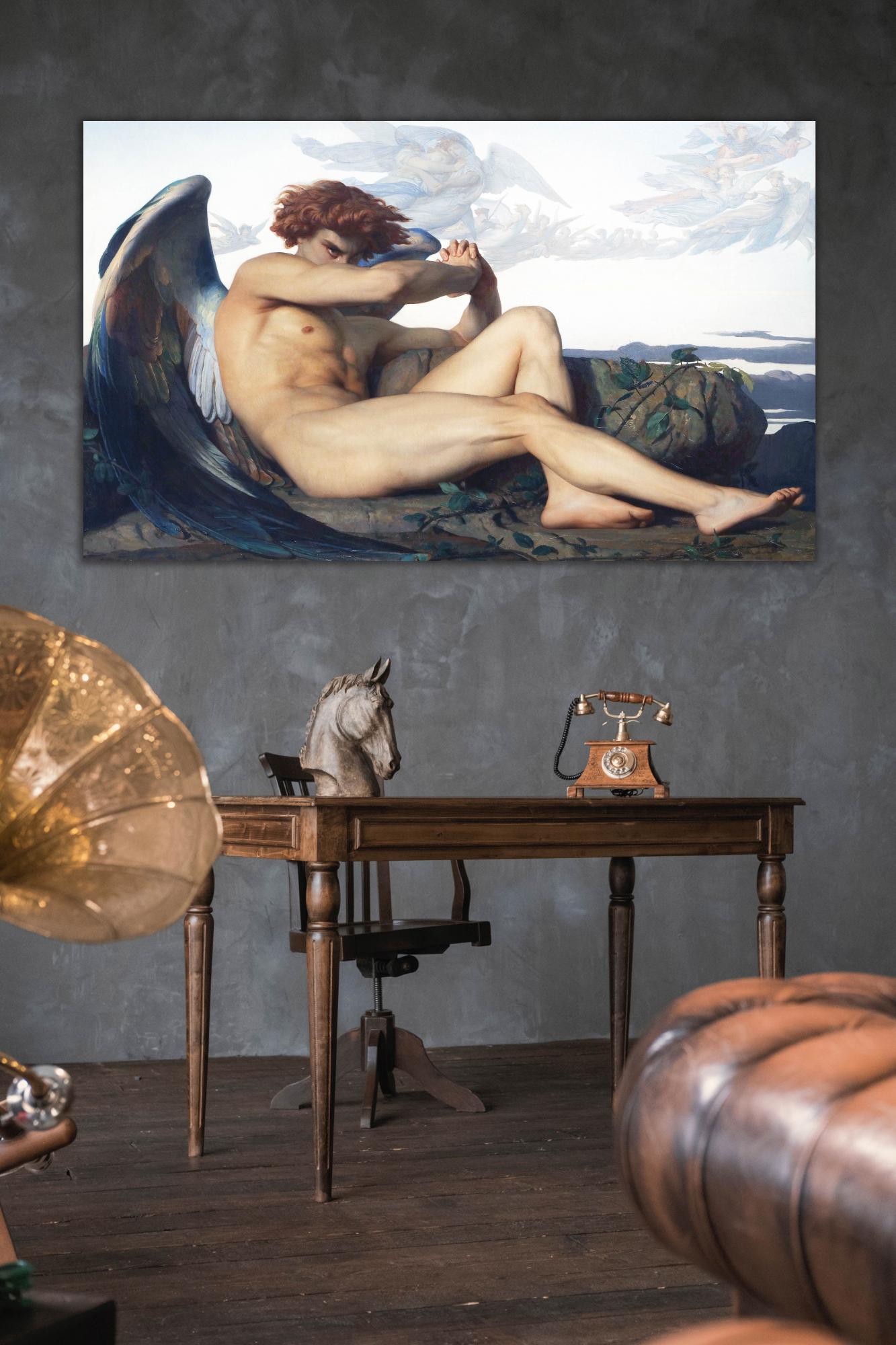 Reprodukcija „Puolęs angelas“, Alexandre Cabanel, (1847)
