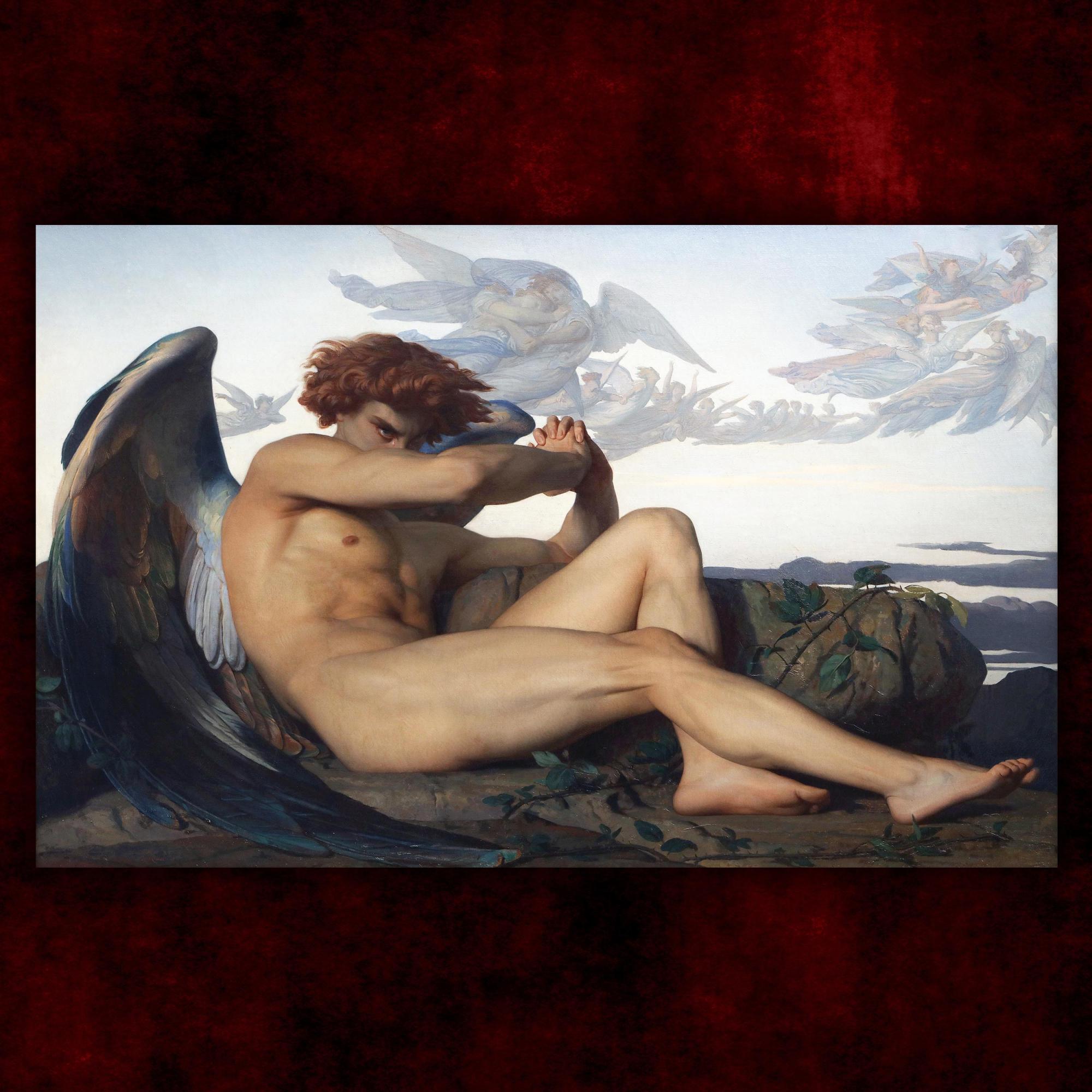 Reprodukcija „Puolęs angelas“, Alexandre Cabanel, (1847)