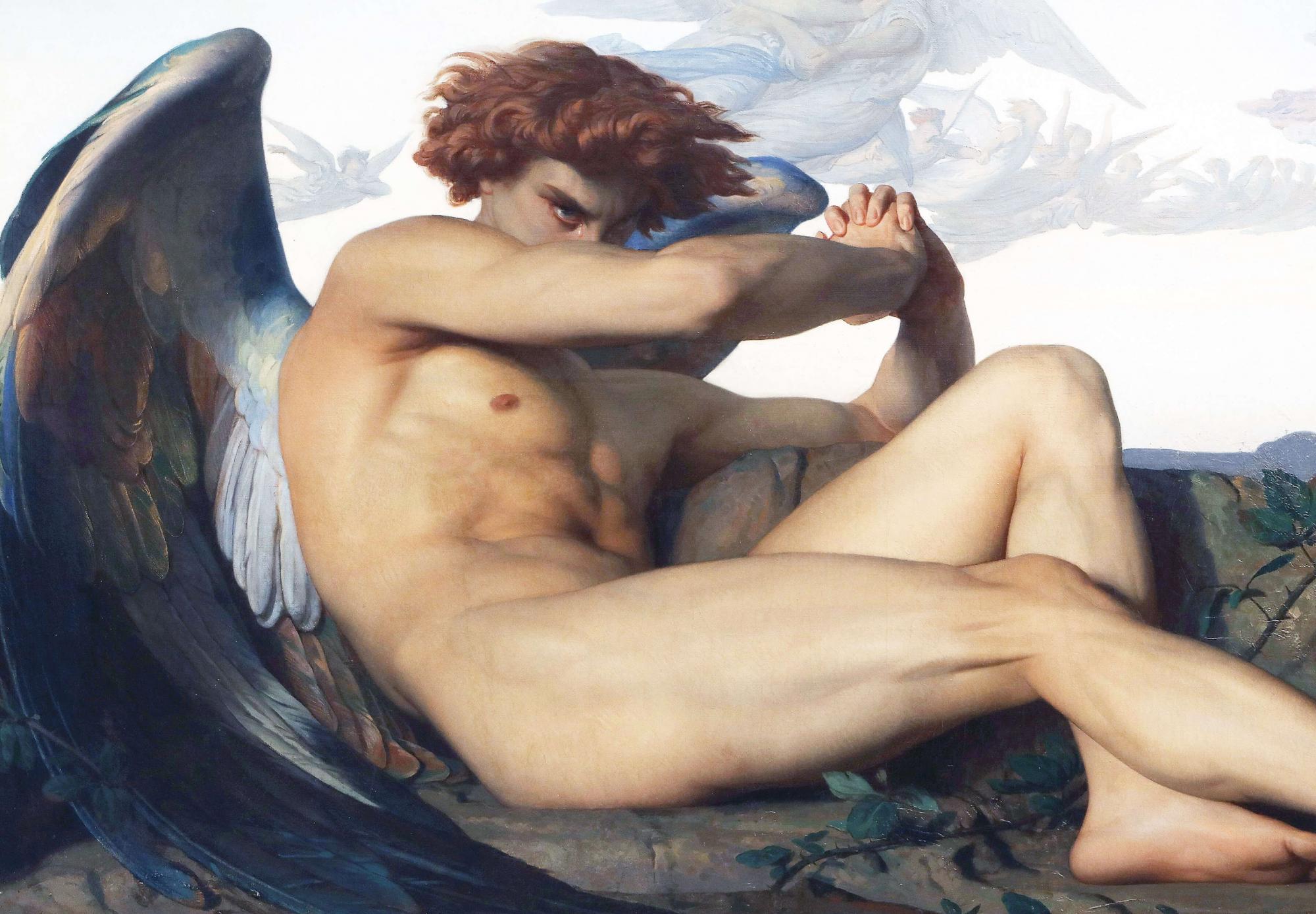Reprodukcija „Puolęs angelas“, Alexandre Cabanel, (1847)