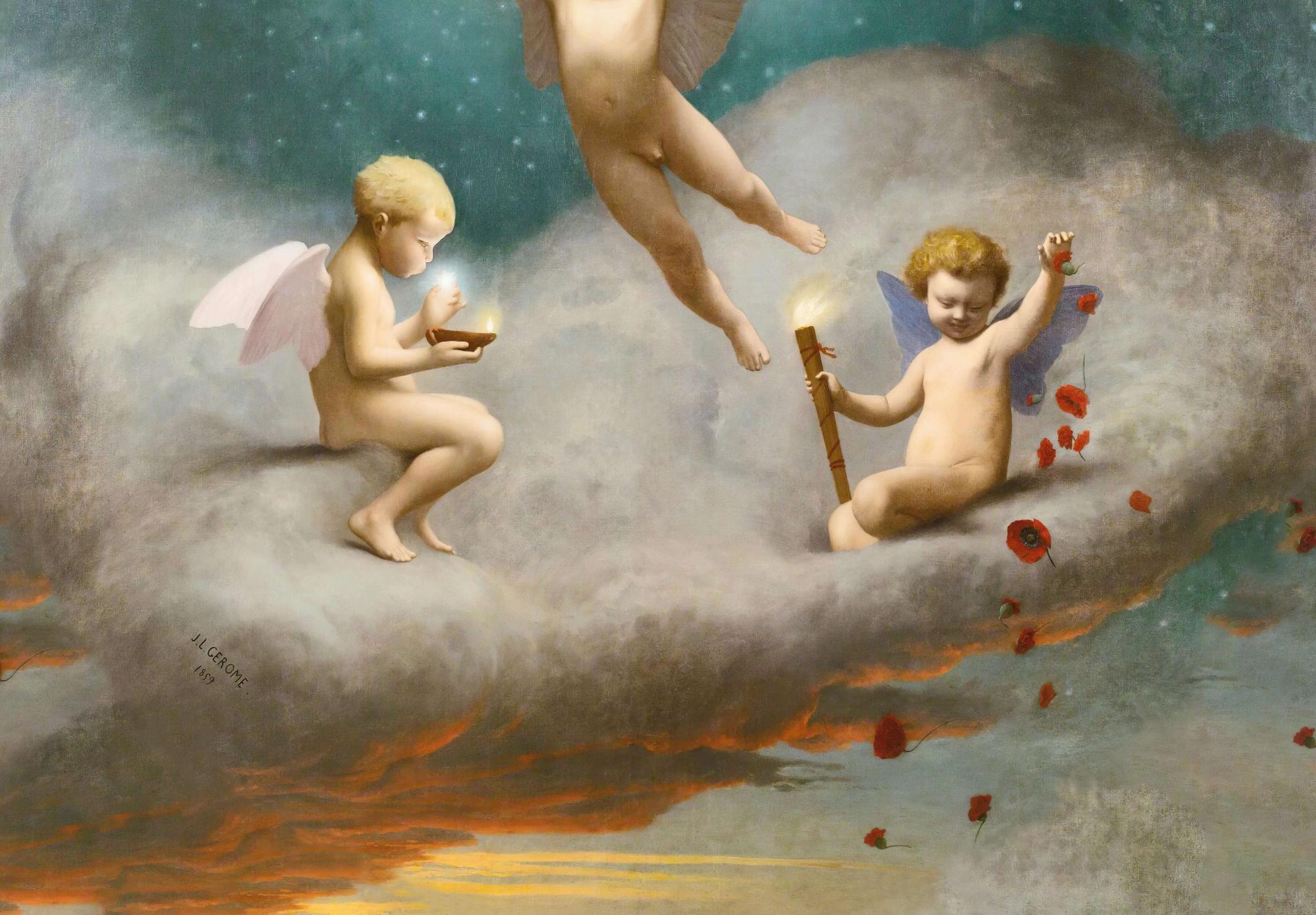 Reprodukcija „Nakties alegorija“, Jean-Léon Gérôme, (1859)