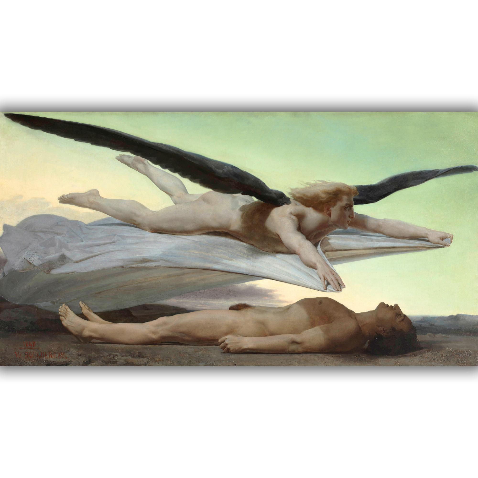 Reprodukcija „Lygybė mirties akivaizdoje“, William Bouguereau, (1848)