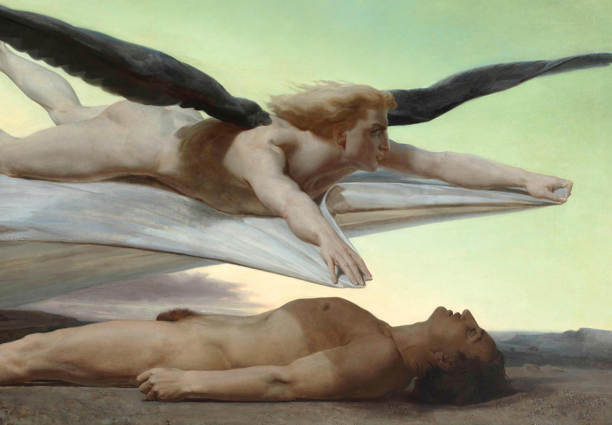 Reprodukcija „Lygybė mirties akivaizdoje“, William Bouguereau, (1848)