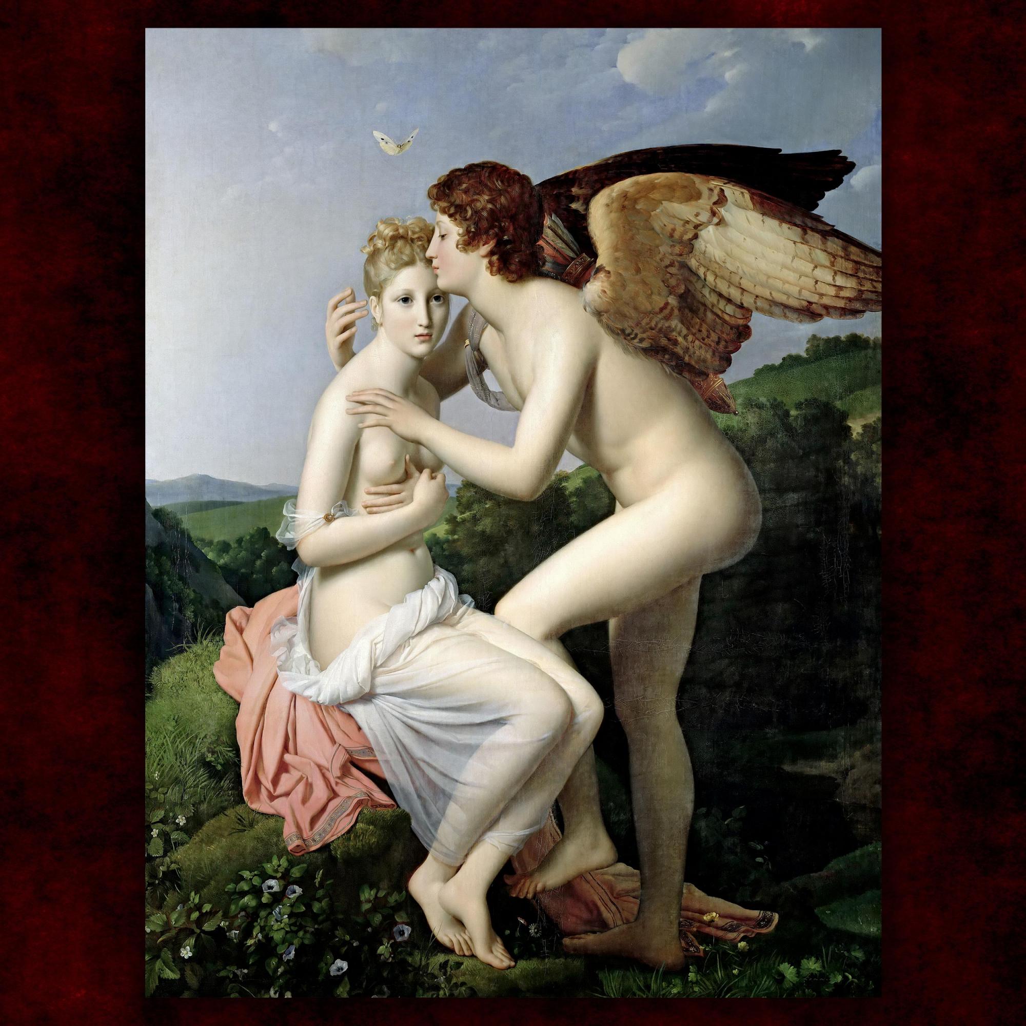 Reprodukcija „Kupidonas ir Psichė“, François Gérard, (1798)