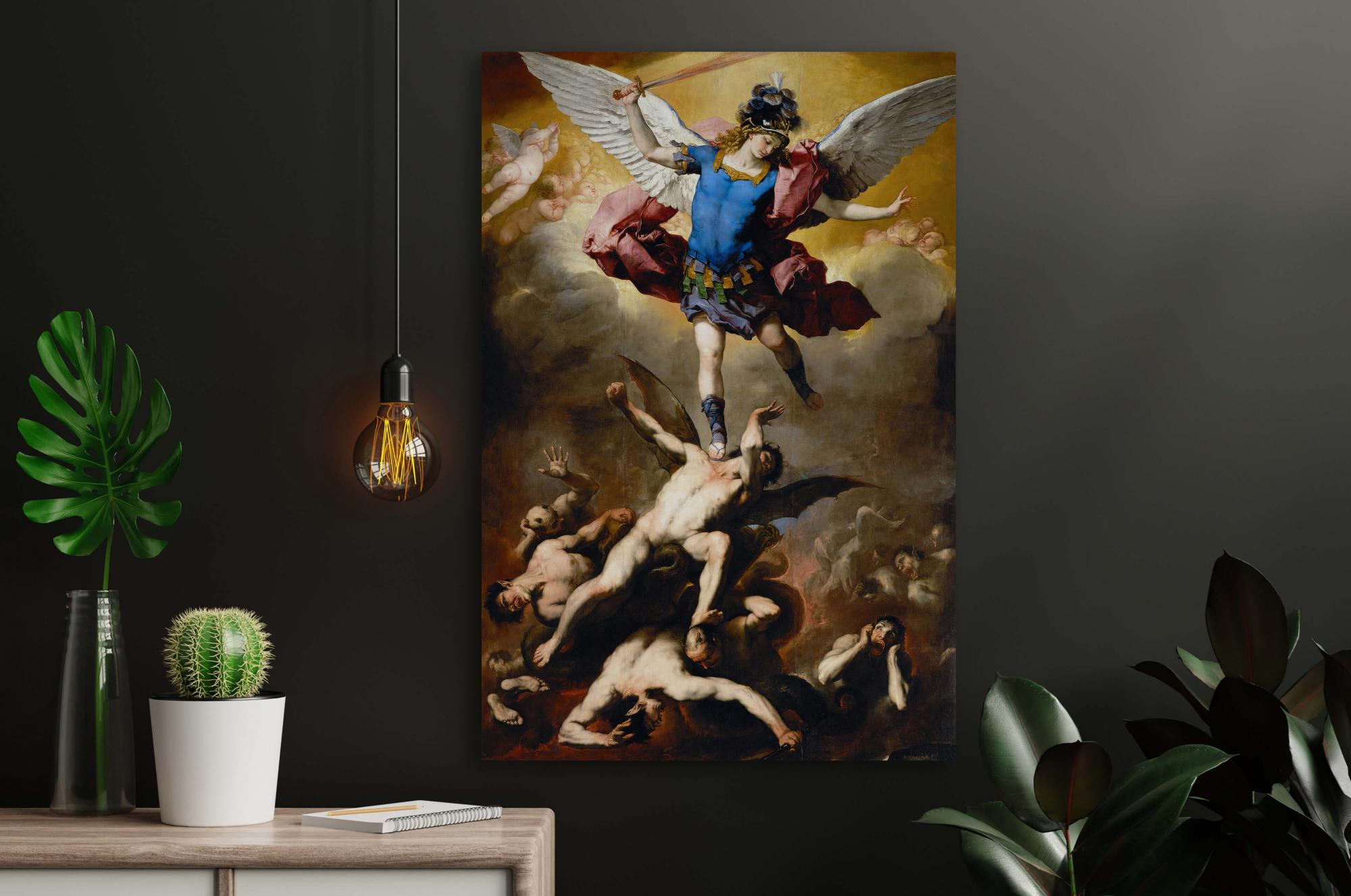Reprodukcija „Puolusių angelų kritimas“, Luca Giordano, (1665)