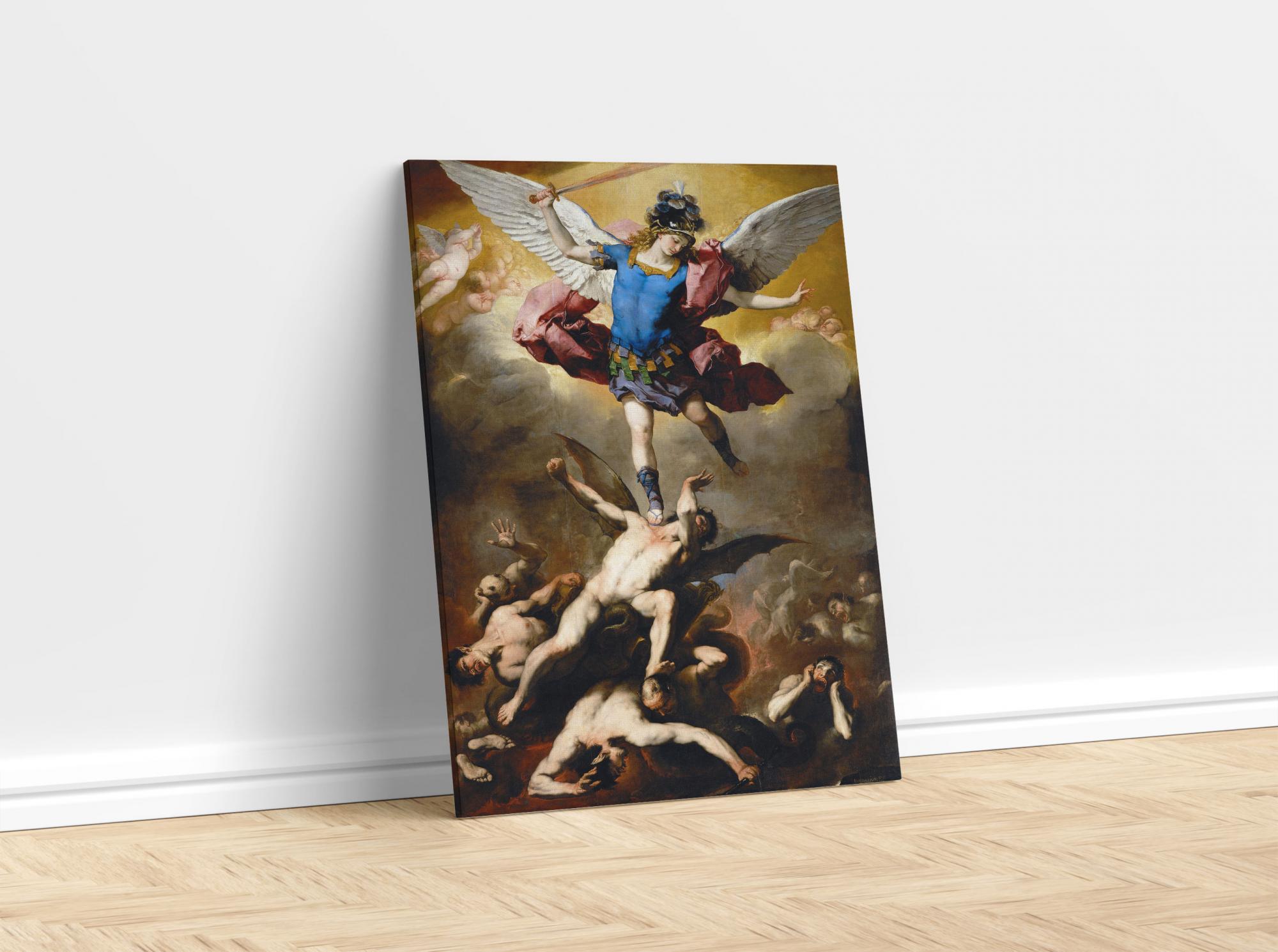 Reprodukcija „Puolusių angelų kritimas“, Luca Giordano, (1665)