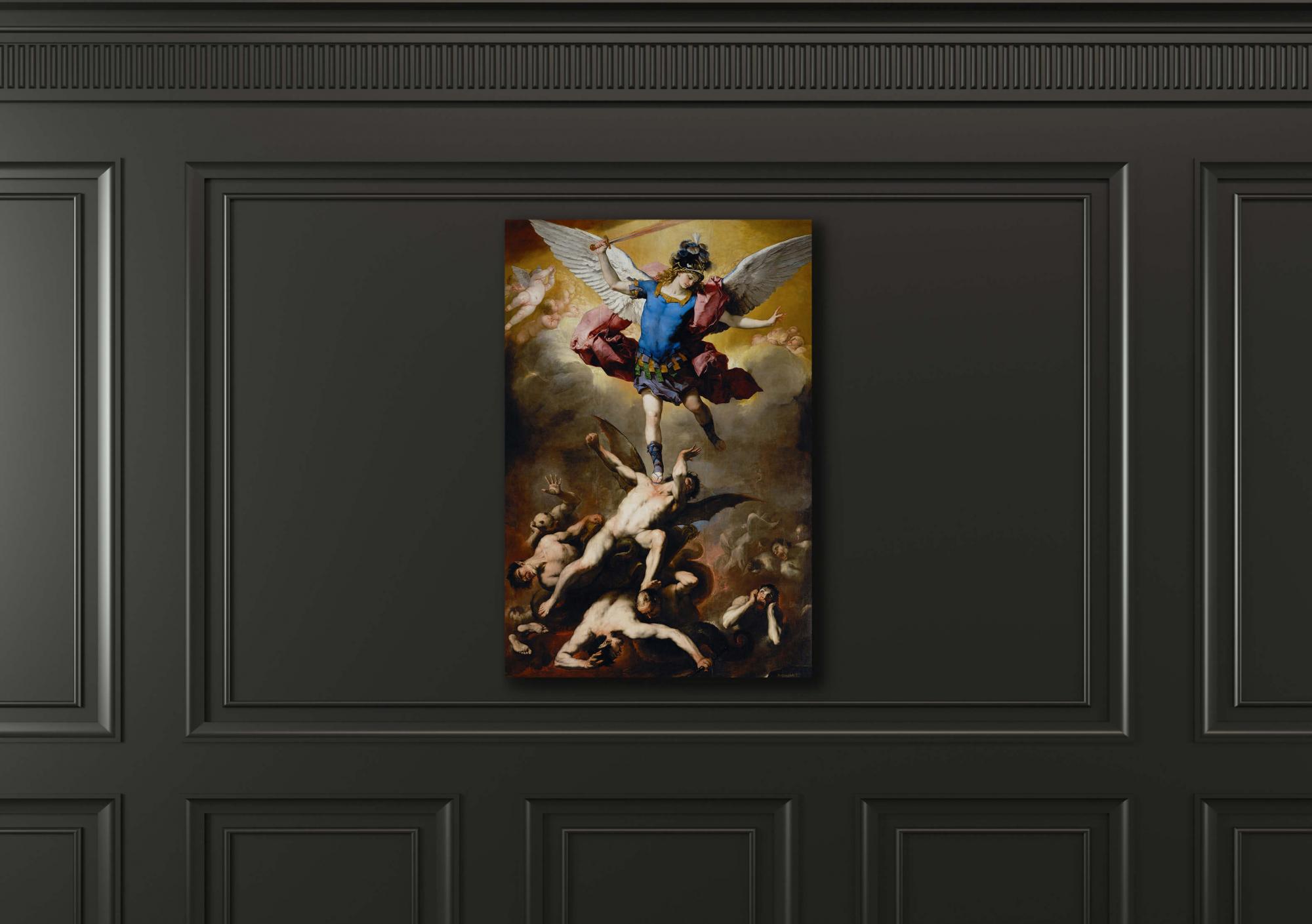 Reprodukcija „Puolusių angelų kritimas“, Luca Giordano, (1665)