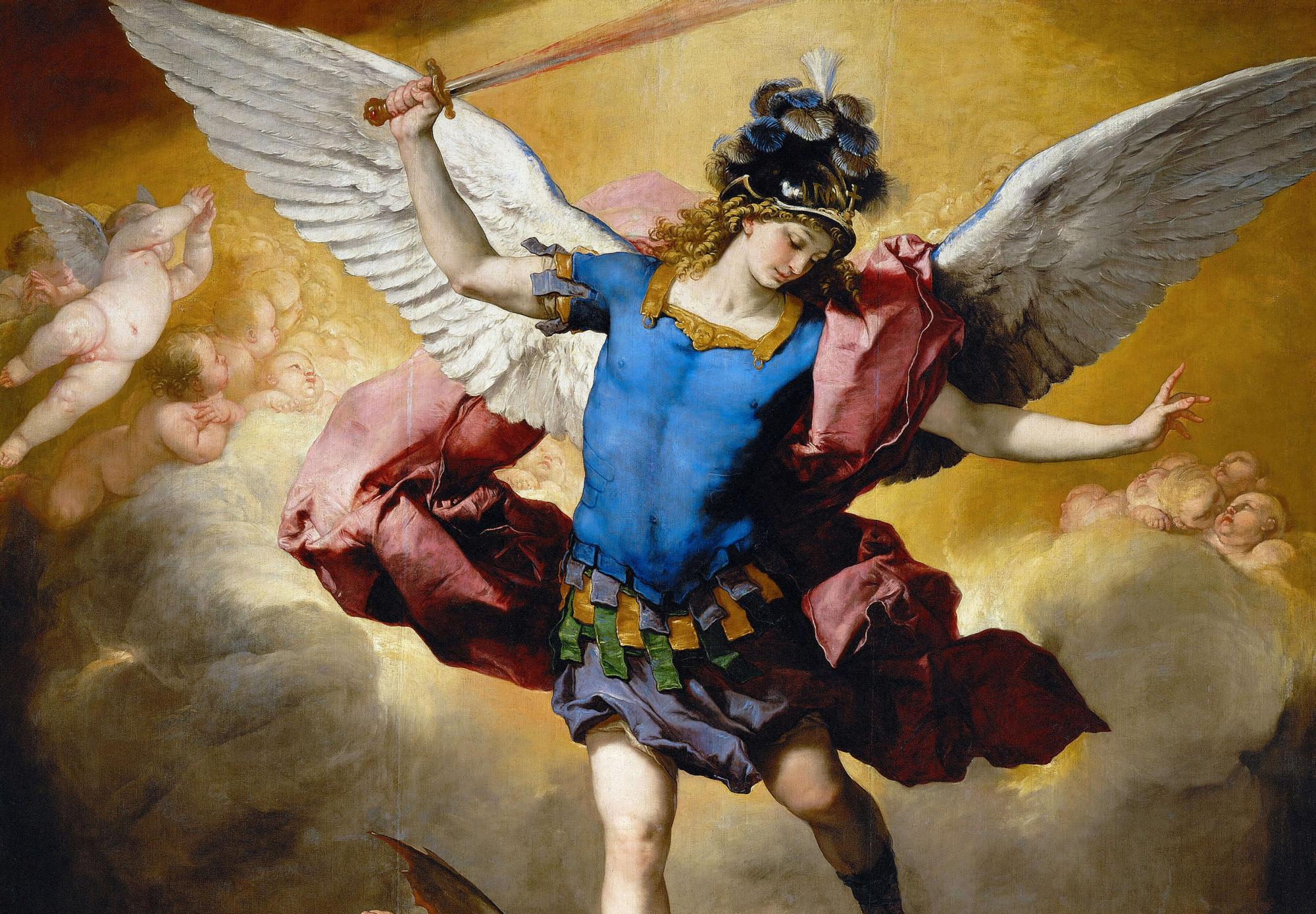 Reprodukcija „Puolusių angelų kritimas“, Luca Giordano, (1665)