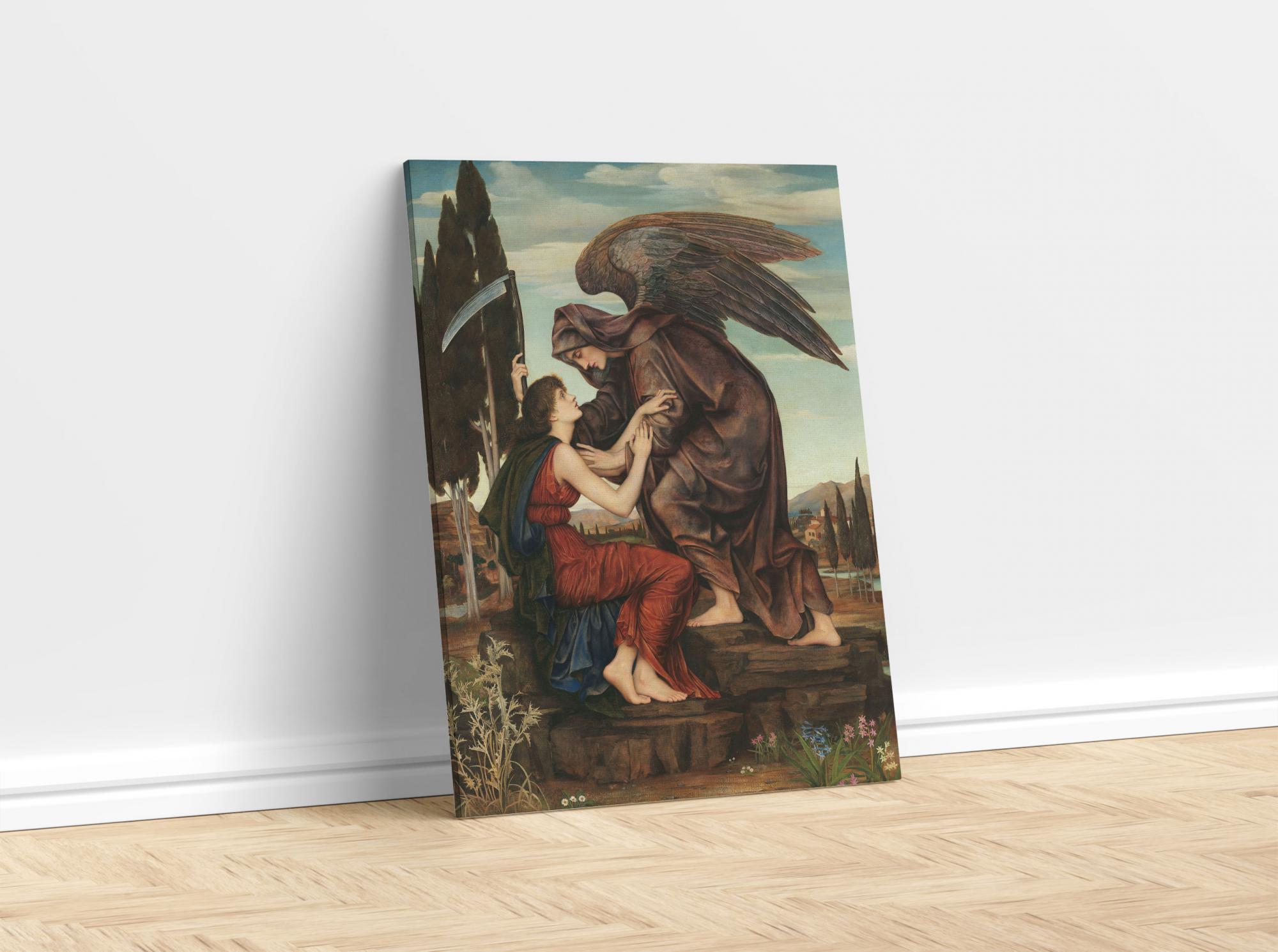 Reprodukcija „Mirties angelas“, Evelyn De Morgan, (1881)