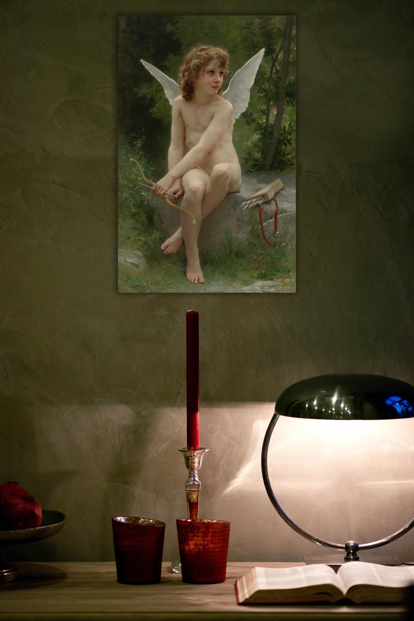 Reprodukcija „Kupidonas sargyboje“, William Bouguereau, (1890)
