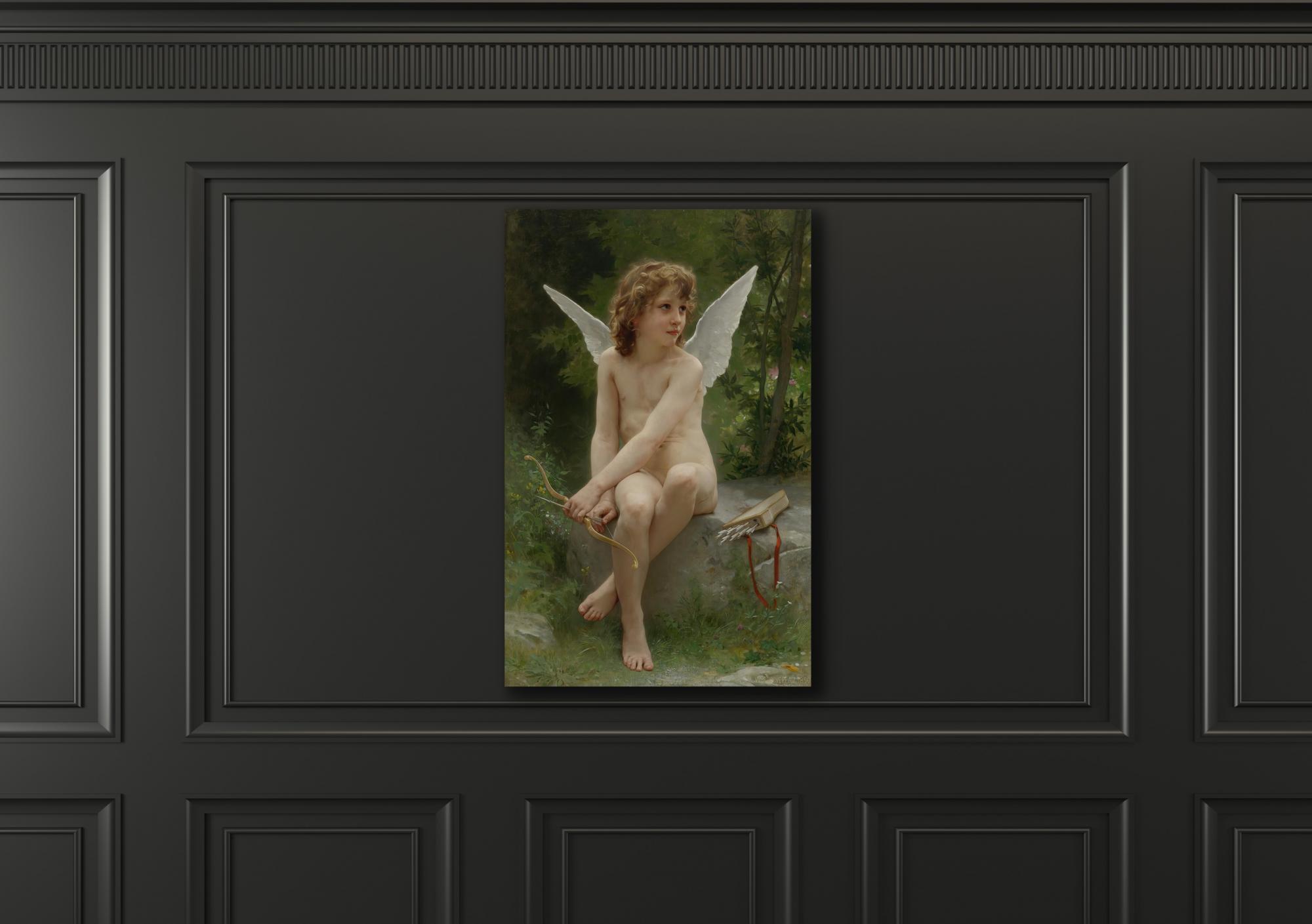 Reprodukcija „Kupidonas sargyboje“, William Bouguereau, (1890)