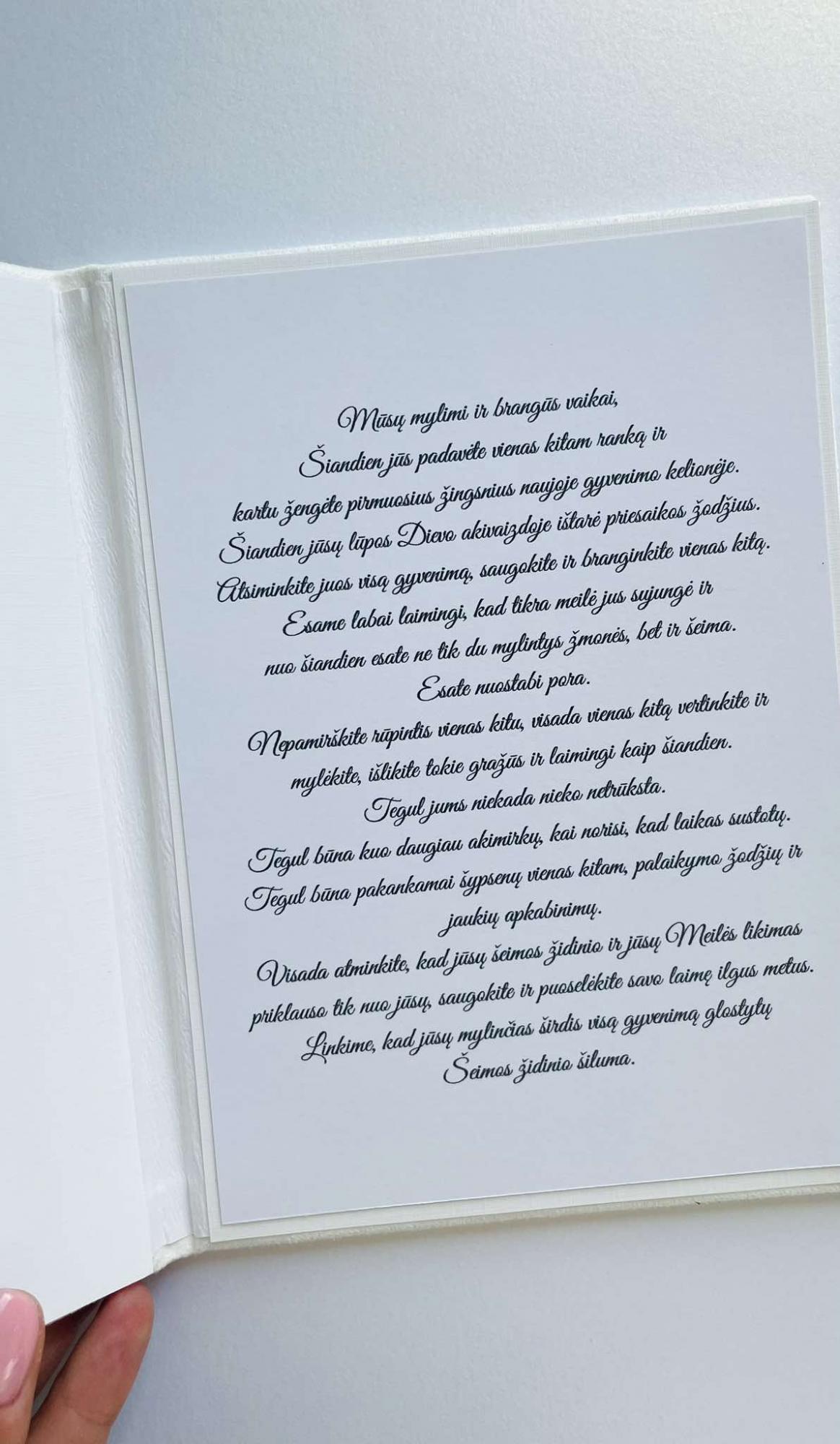 Aplankas sveikinimo žodžiams A5 formato