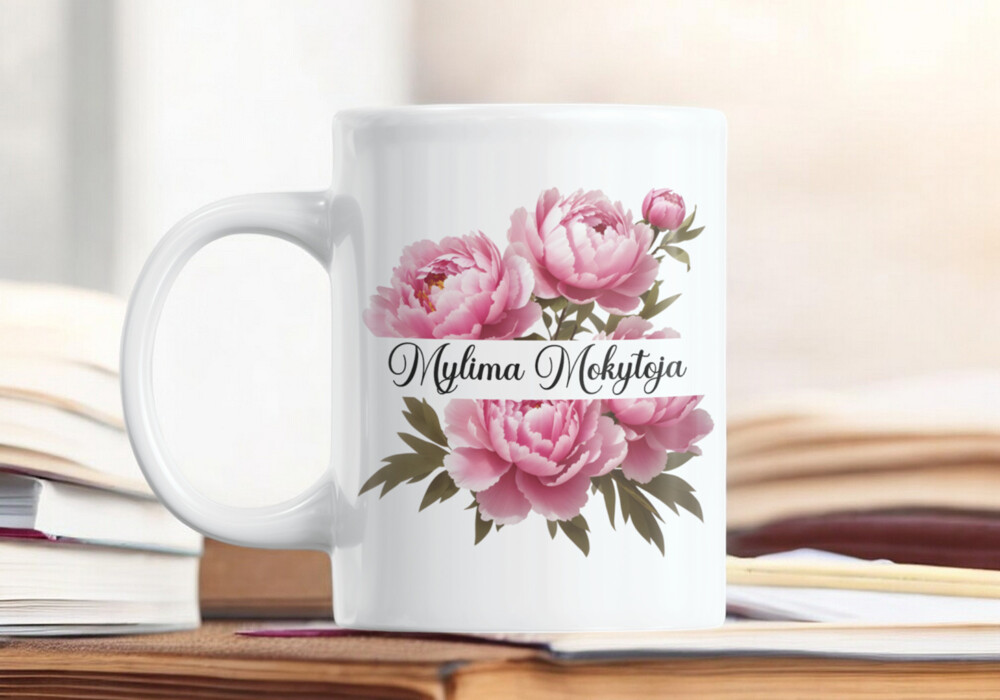 Standartinis puodelis „Mylima Mokytoja“