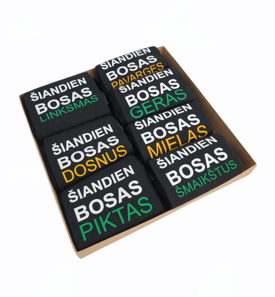 Vyriškų kojinių rinkinys „Šiandien Bosas...“