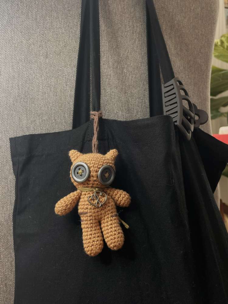 Crochet bag friend/ Nertas tašės/raktų pakabukas