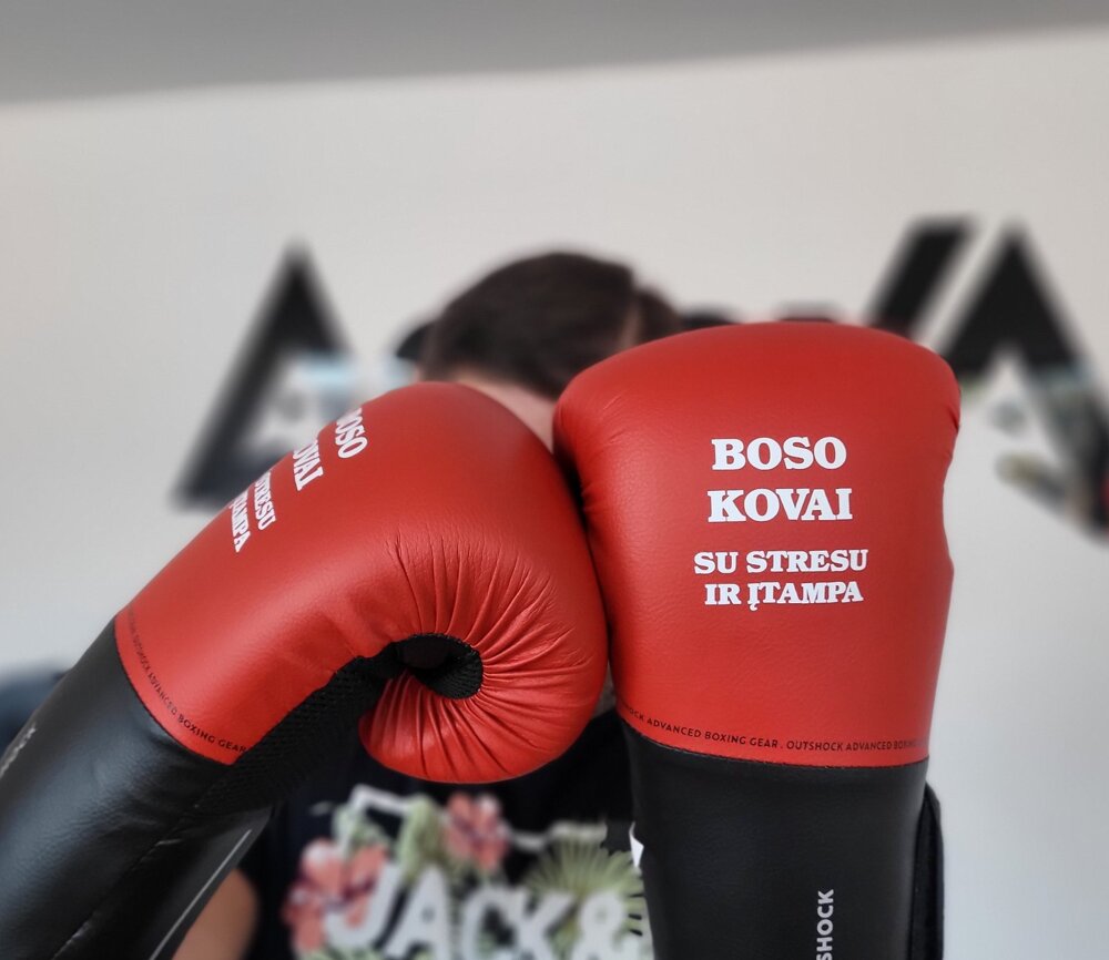 Bokso pirštinės „Boso kovai su stresu ir įtampa“