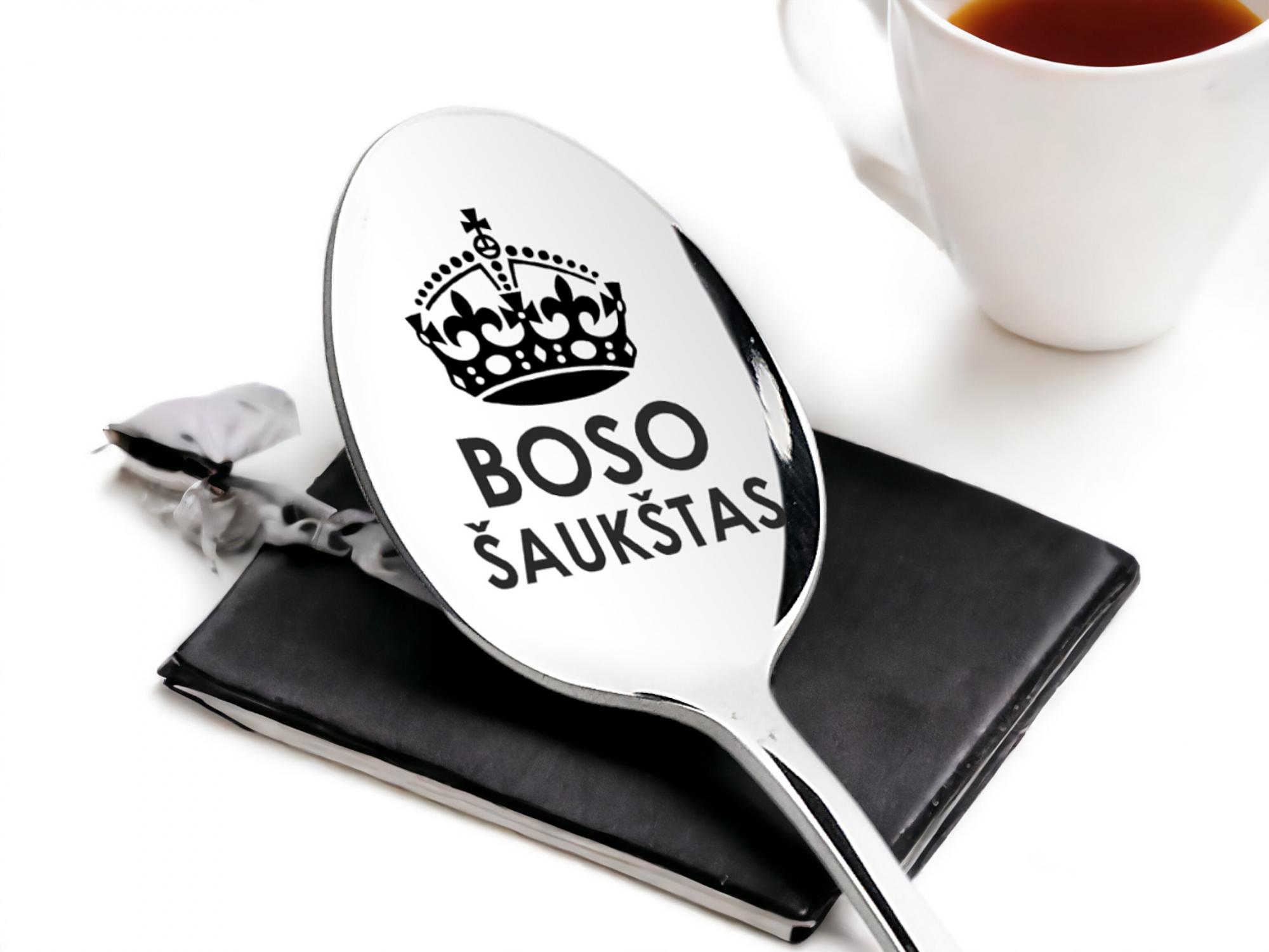 Dovana Bosui - šaukštelis su graviravimu - Boso šaukštas