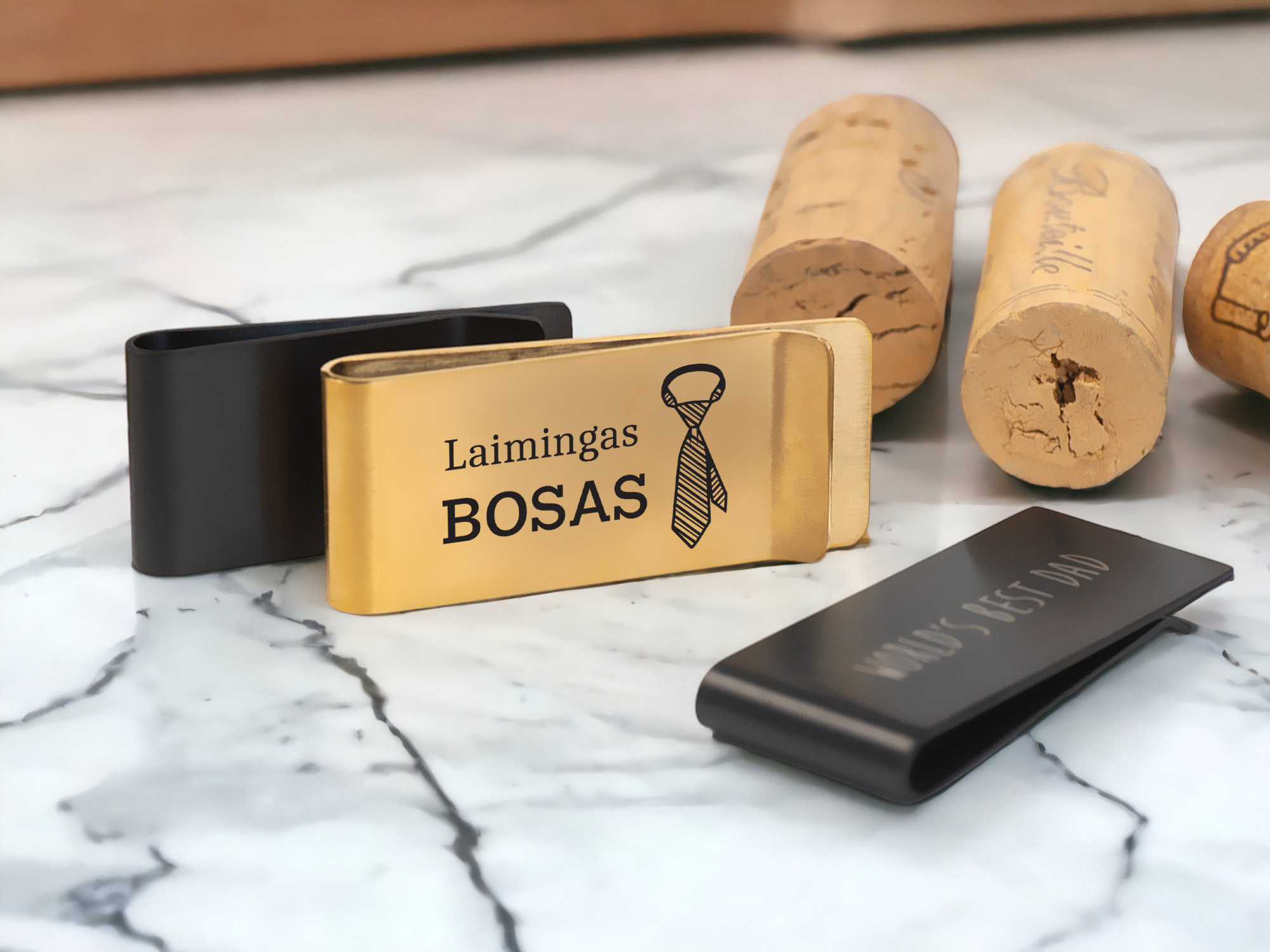 Pinigų segtukas - Laimingas Bosas