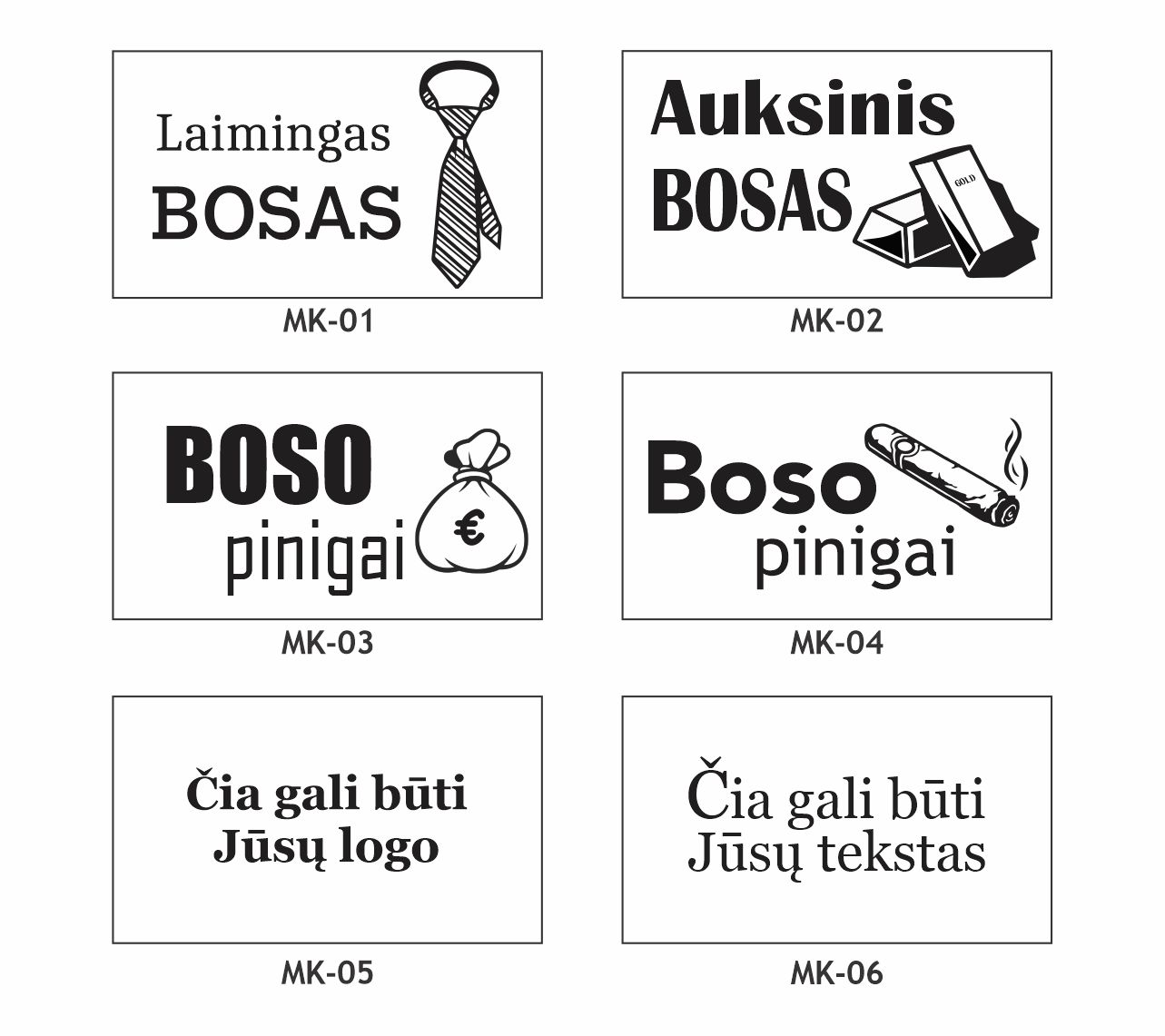 Pinigų segtukas - Laimingas Bosas