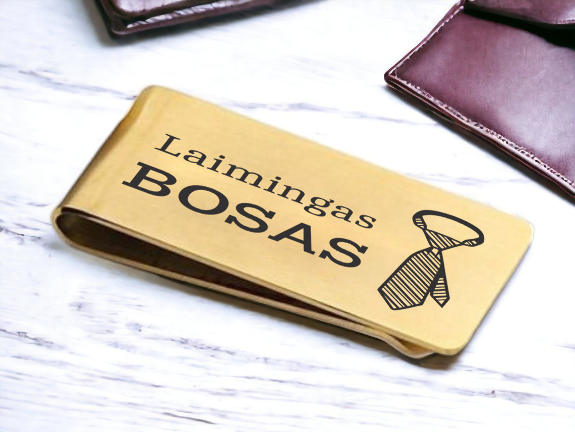 Pinigų segtukas - Laimingas Bosas
