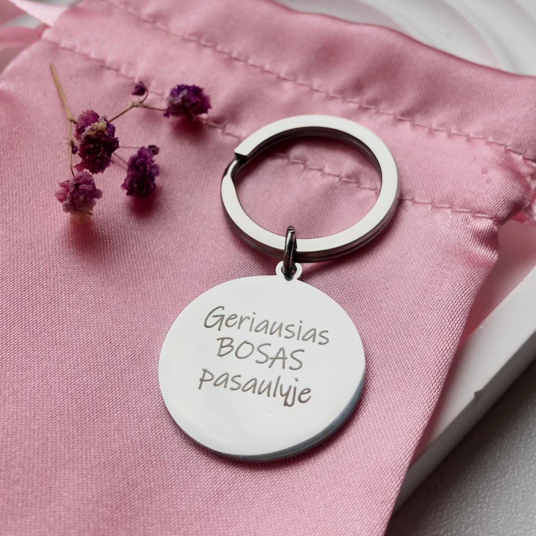 Raktų pakabukas „Geriausias BOSAS pasaulyje“