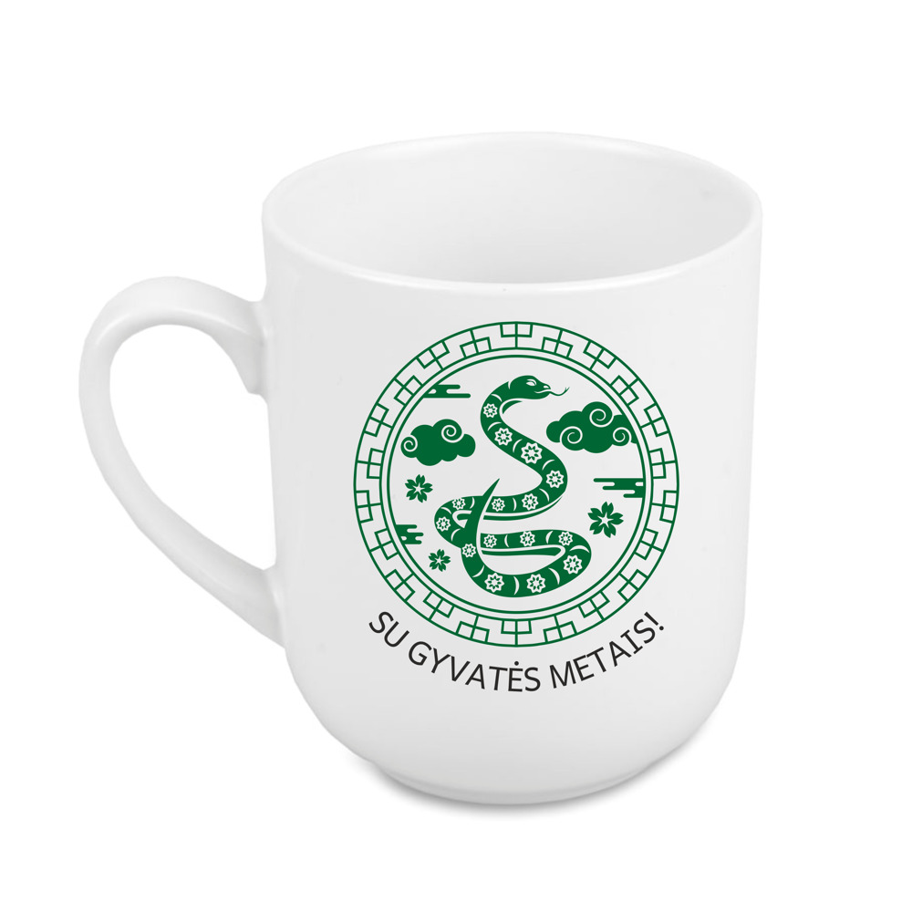 Puodelis kavai „Su gyvatės metais“ (290ml)