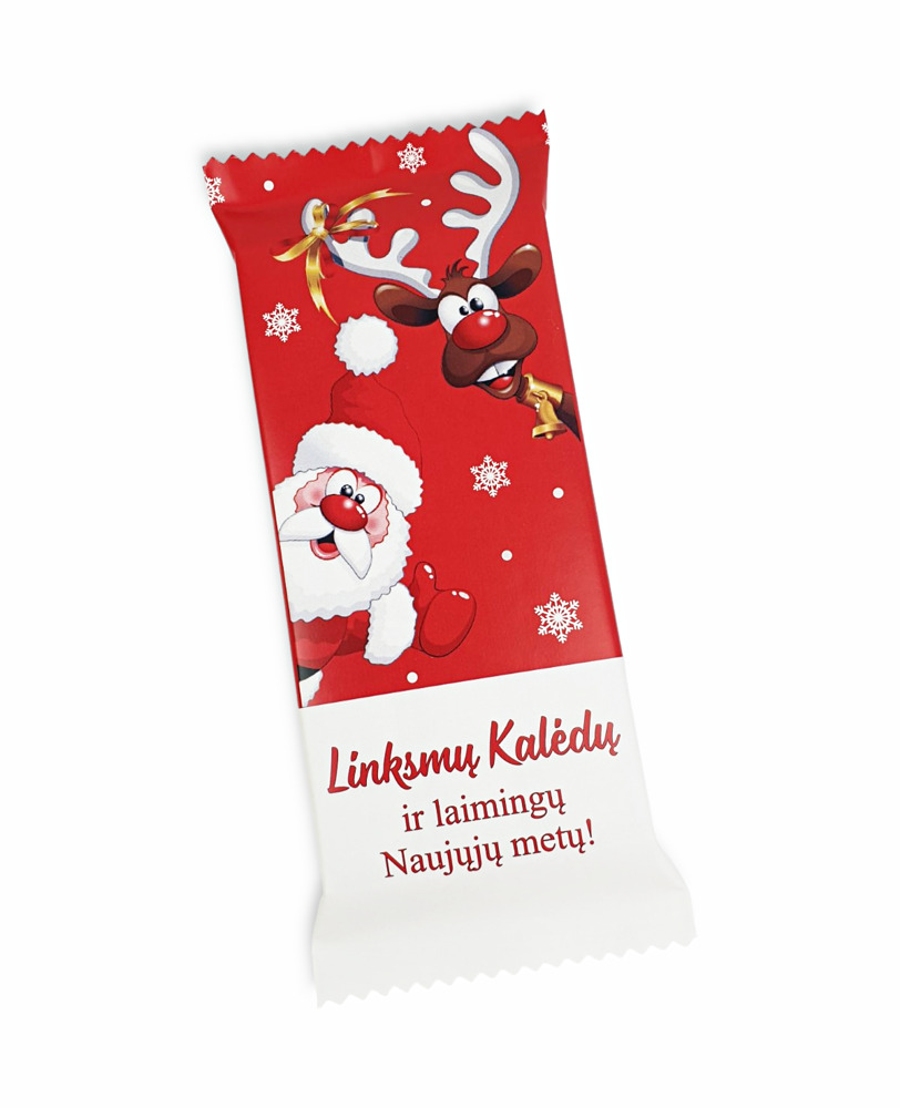 Šokoladas „Linksmų Kalėdų ir laimingų Naujųjų metų“