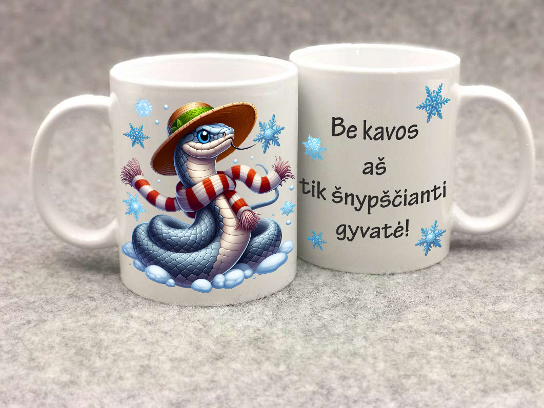 Puodelis „Šnypščianti gyvatė"