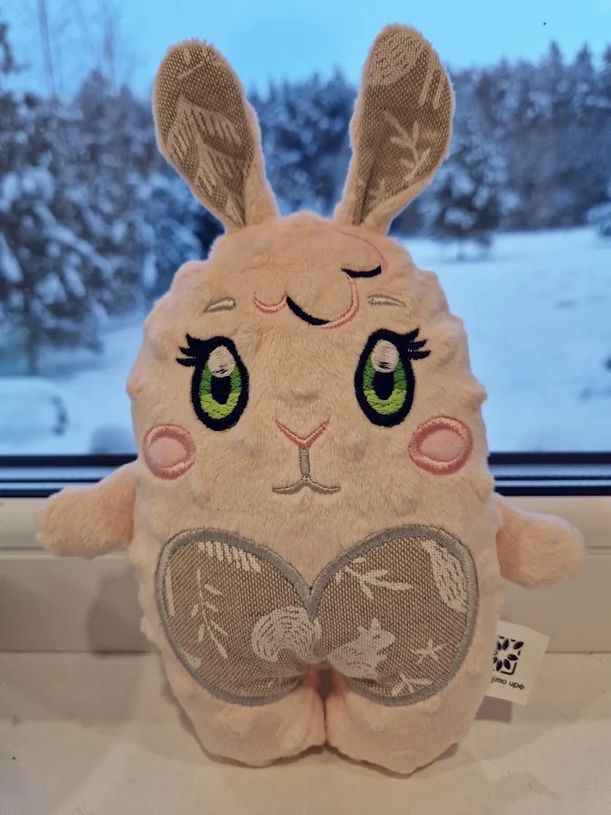 Personalizuotas žaislas su vaiko vardu, triušiukas, dėžutėje 🐇🩷