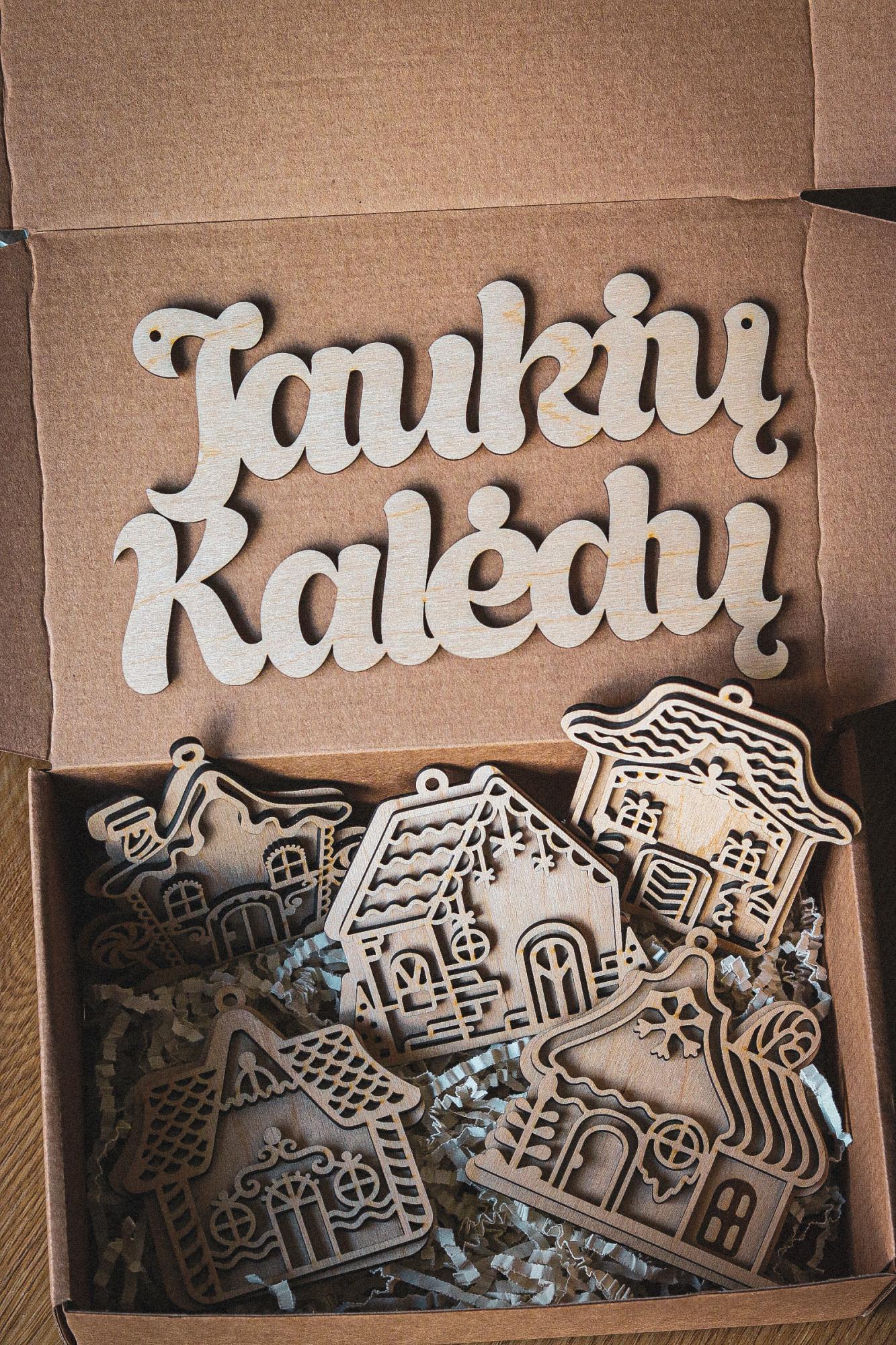 „Imbierinių namukų“ rinkinys Eglutei