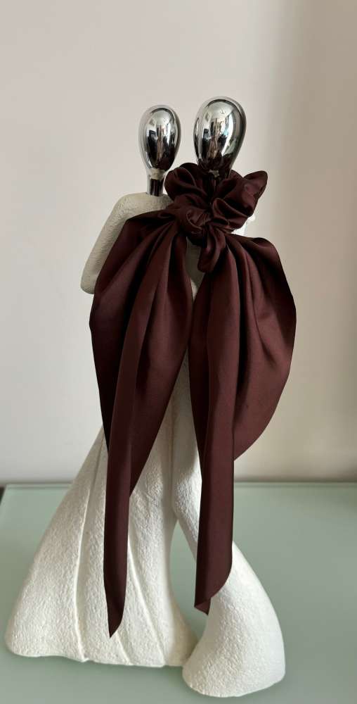 Plaukų gumytė Bow Chocolate