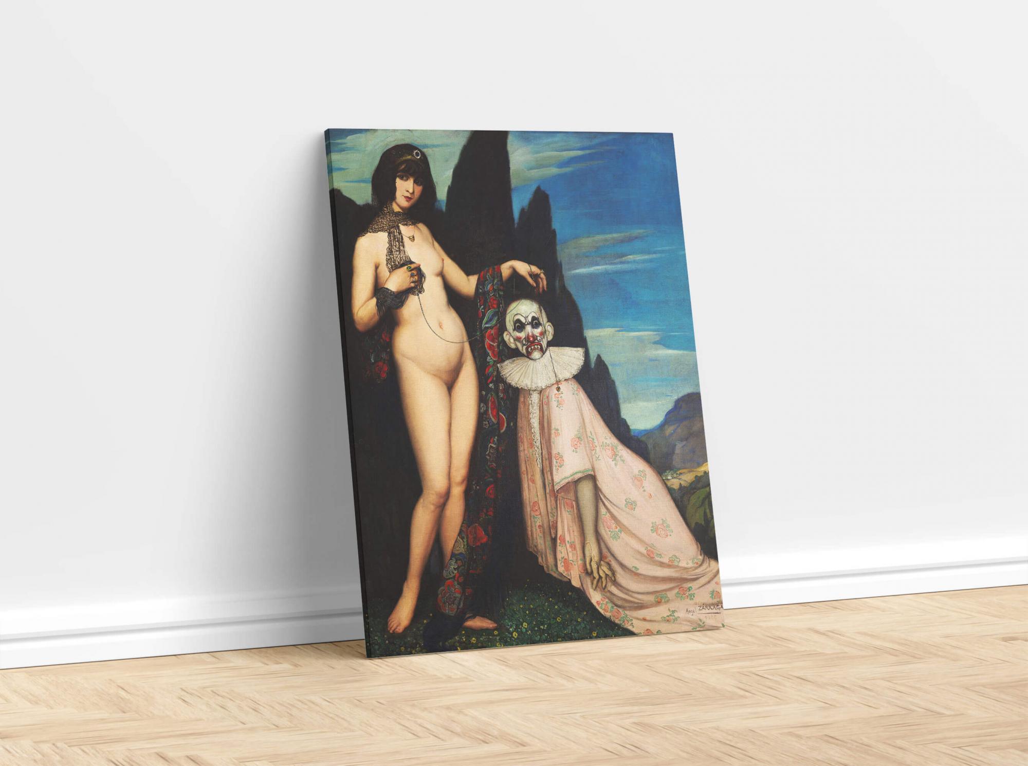 Reprodukcija „Moteris ir marionetė“, Angel Zarraga, (1909)