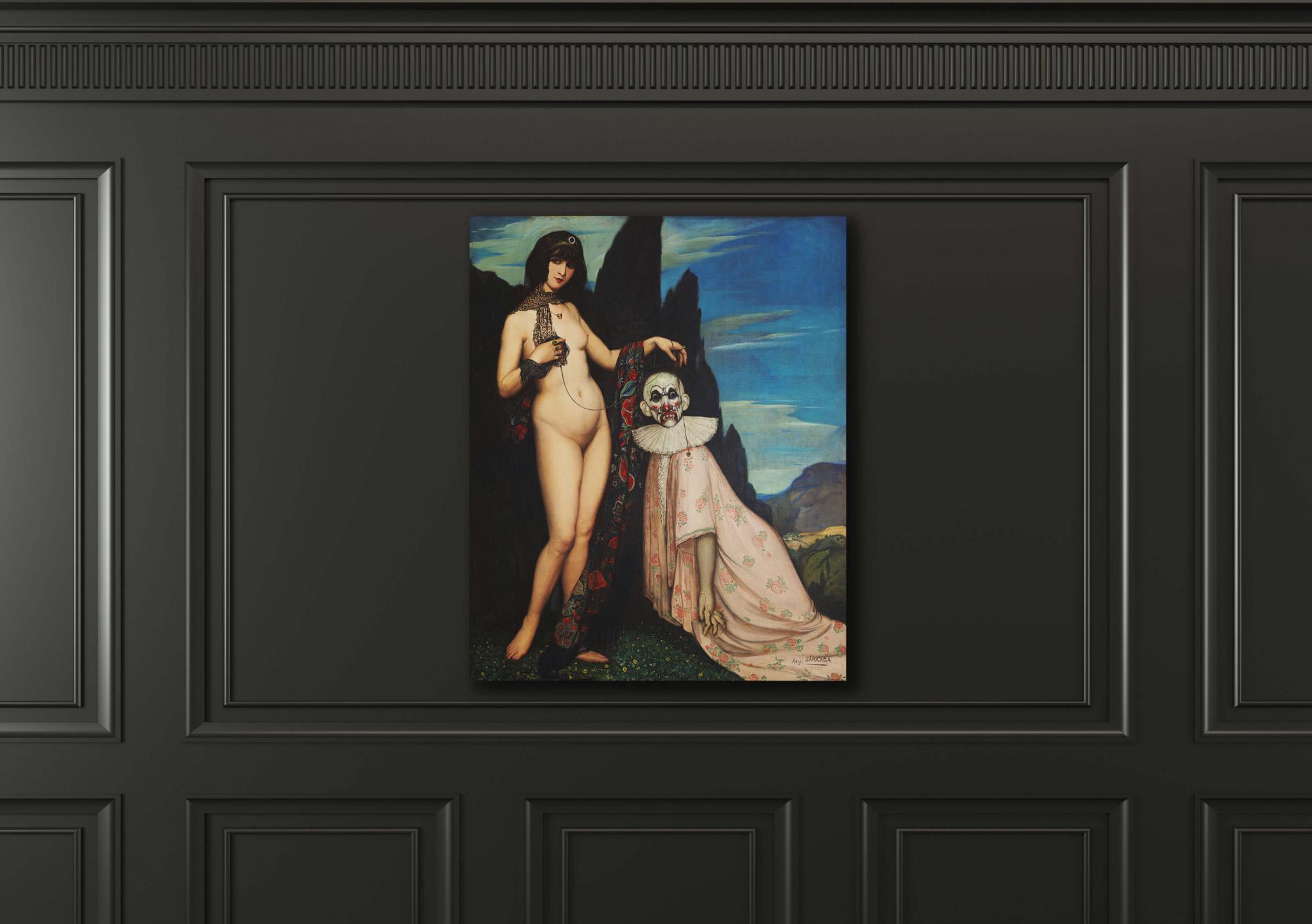 Reprodukcija „Moteris ir marionetė“, Angel Zarraga, (1909)