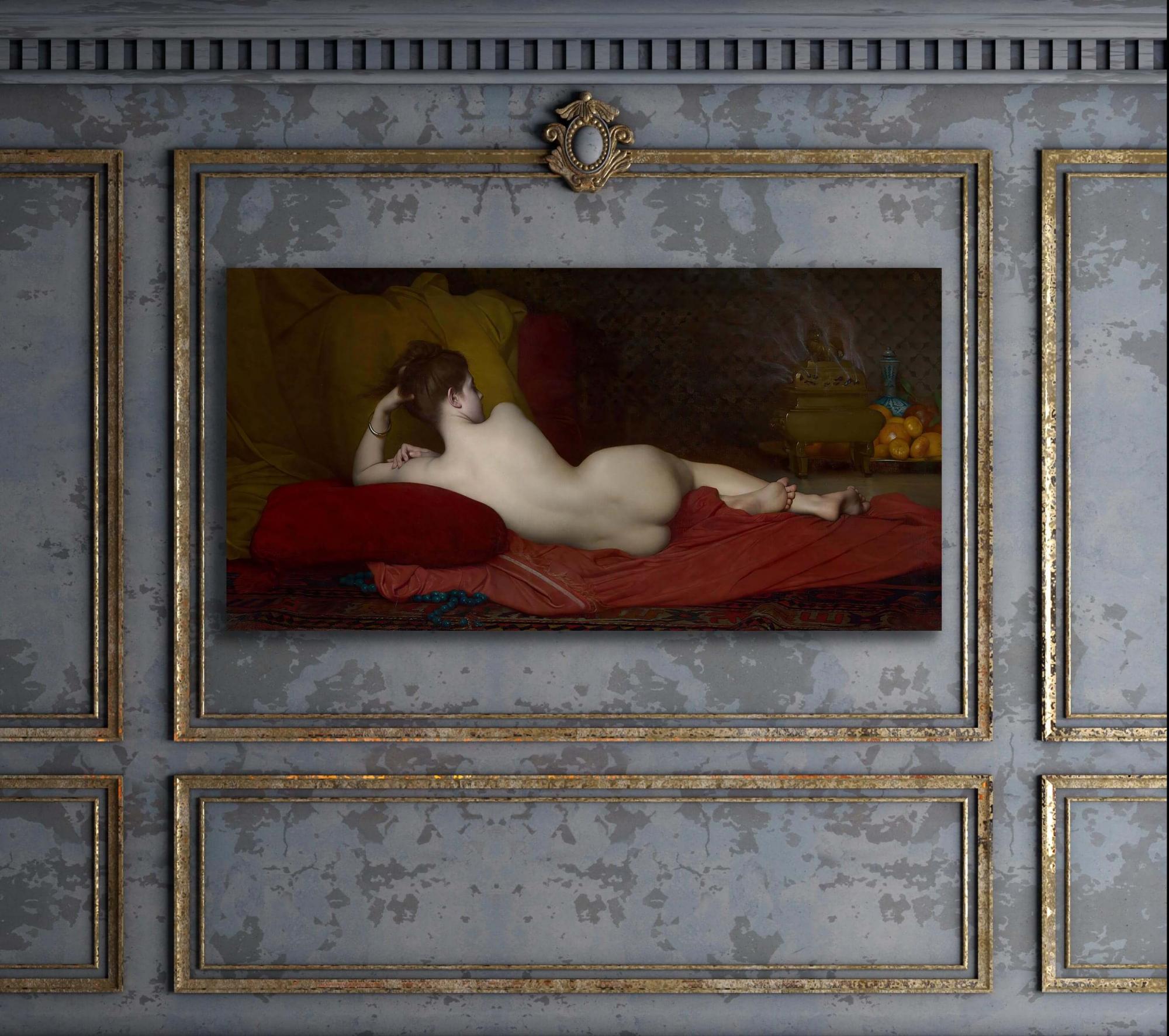 Reprodukcija „Odaliska“, Jules Joseph Lefebvre, (1874)