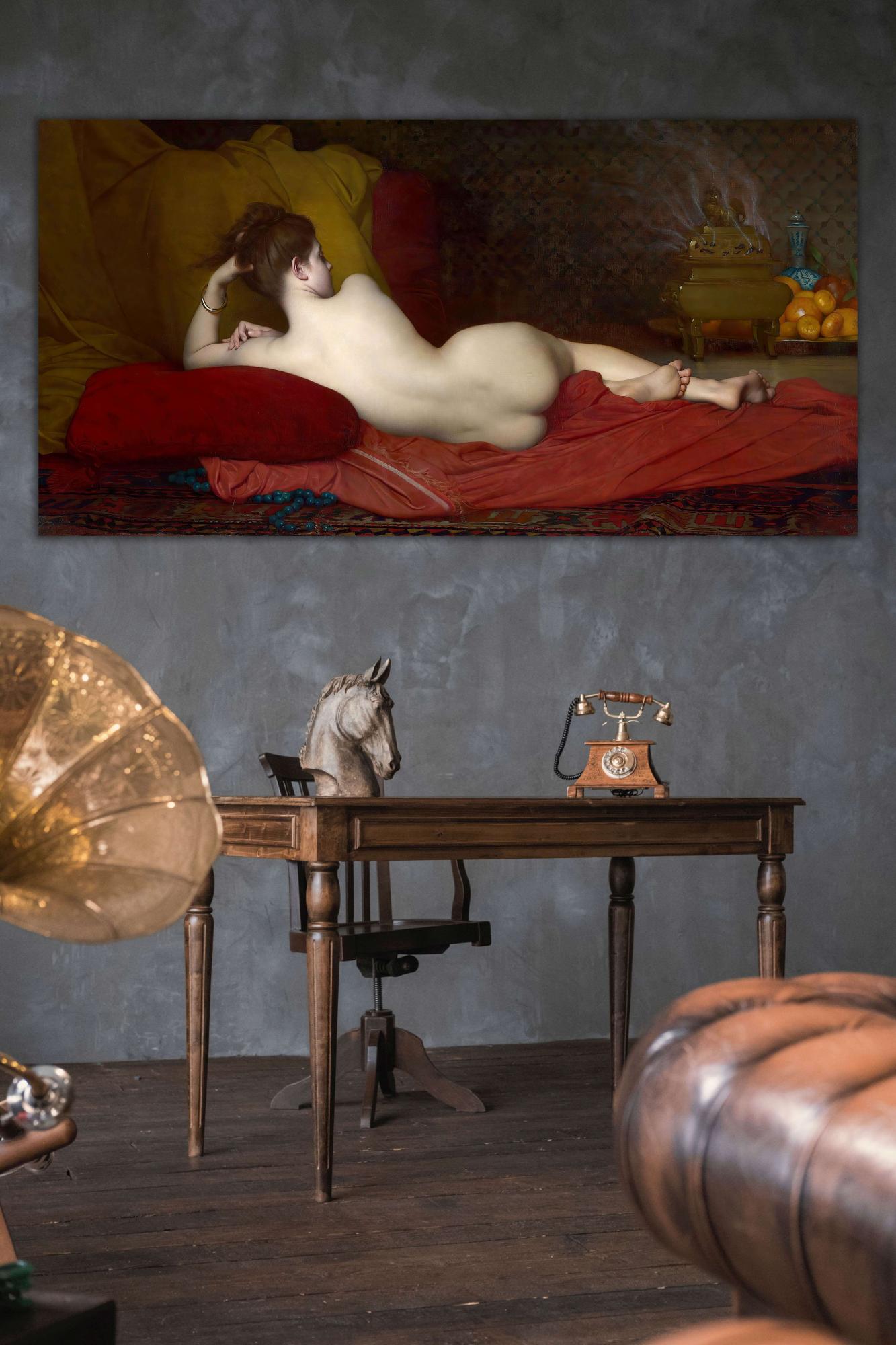 Reprodukcija „Odaliska“, Jules Joseph Lefebvre, (1874)