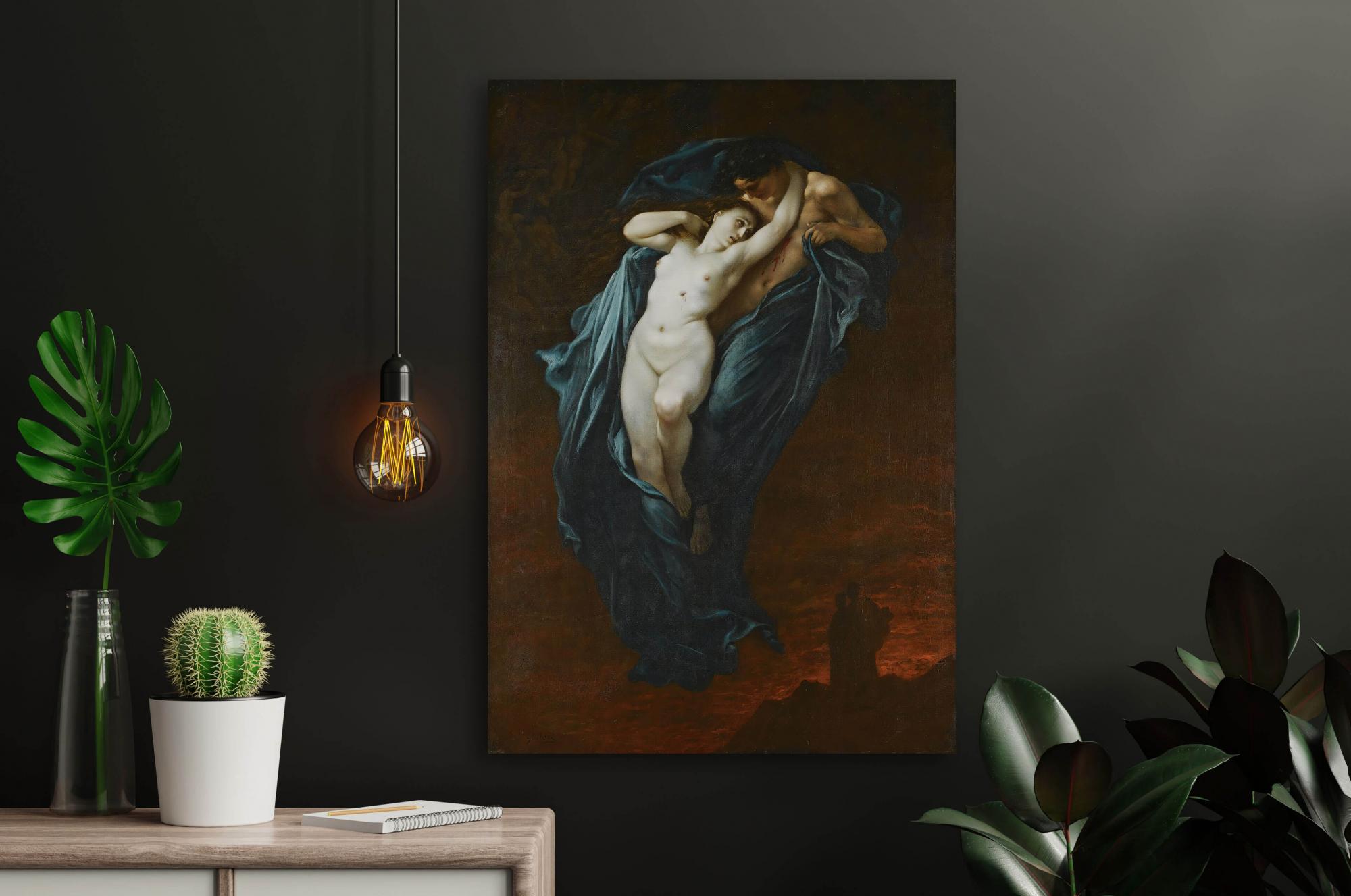 Reprodukcija „Paolo ir Francesca Da Rimini“, Paul Gustave Dore