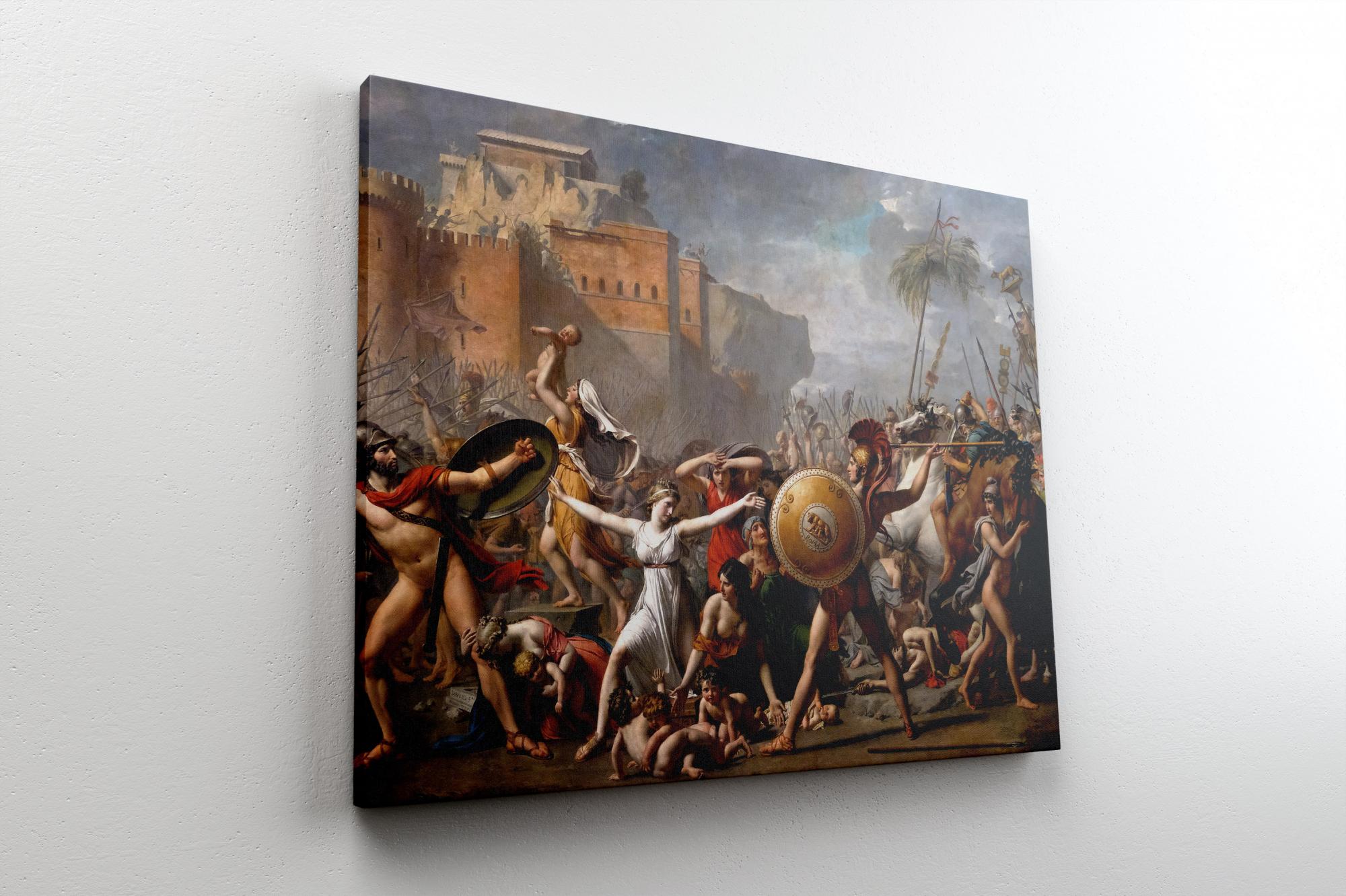 Reprodukcija „Sabinų Moterų Pagrobimas“, Jacques Louis David, (1799)