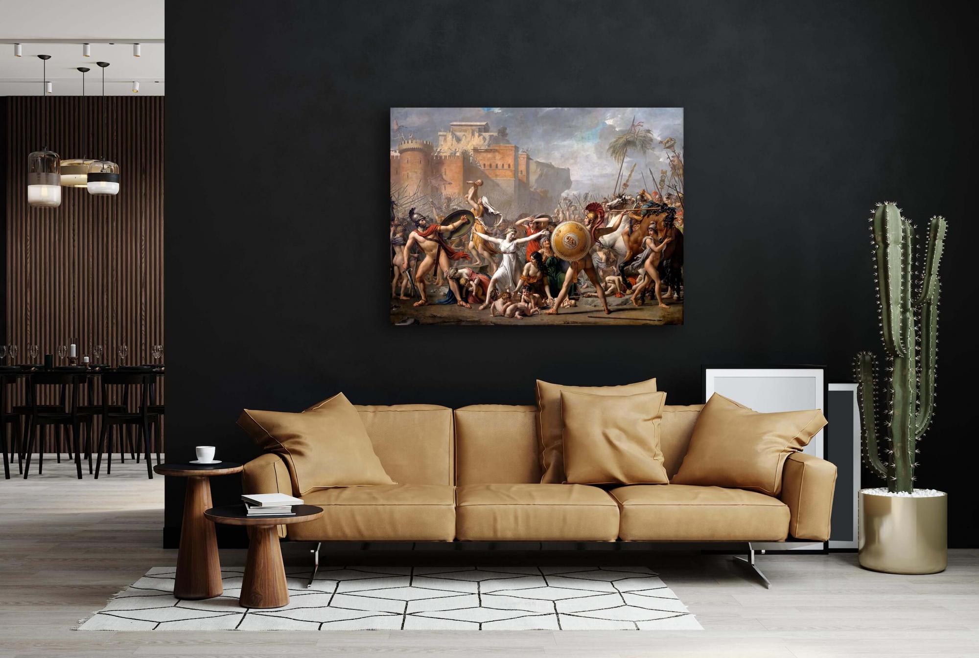 Reprodukcija „Sabinų Moterų Pagrobimas“, Jacques Louis David, (1799)