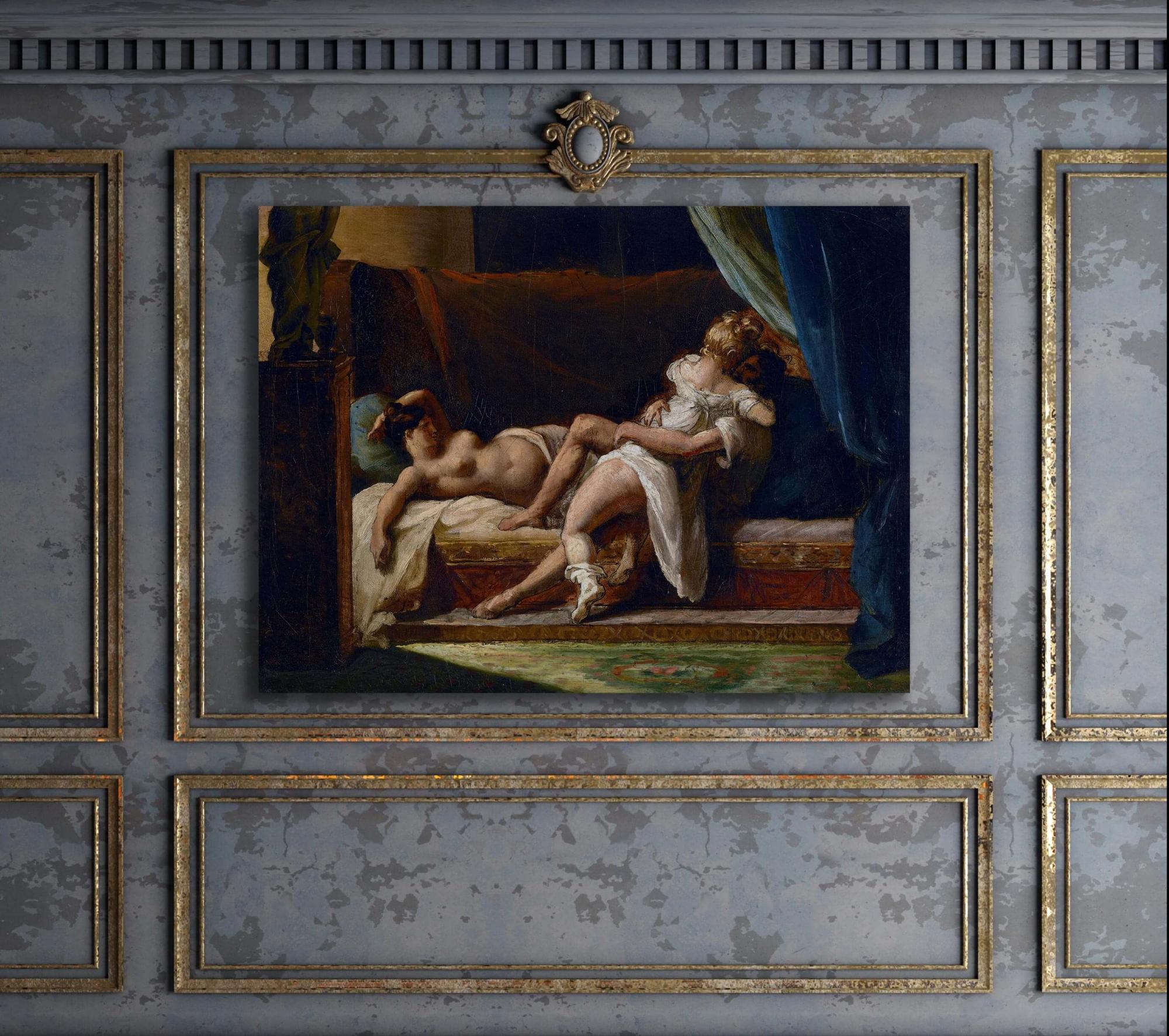 Reprodukcija „Trys meilužiai“, Théodore Géricault, (1820)