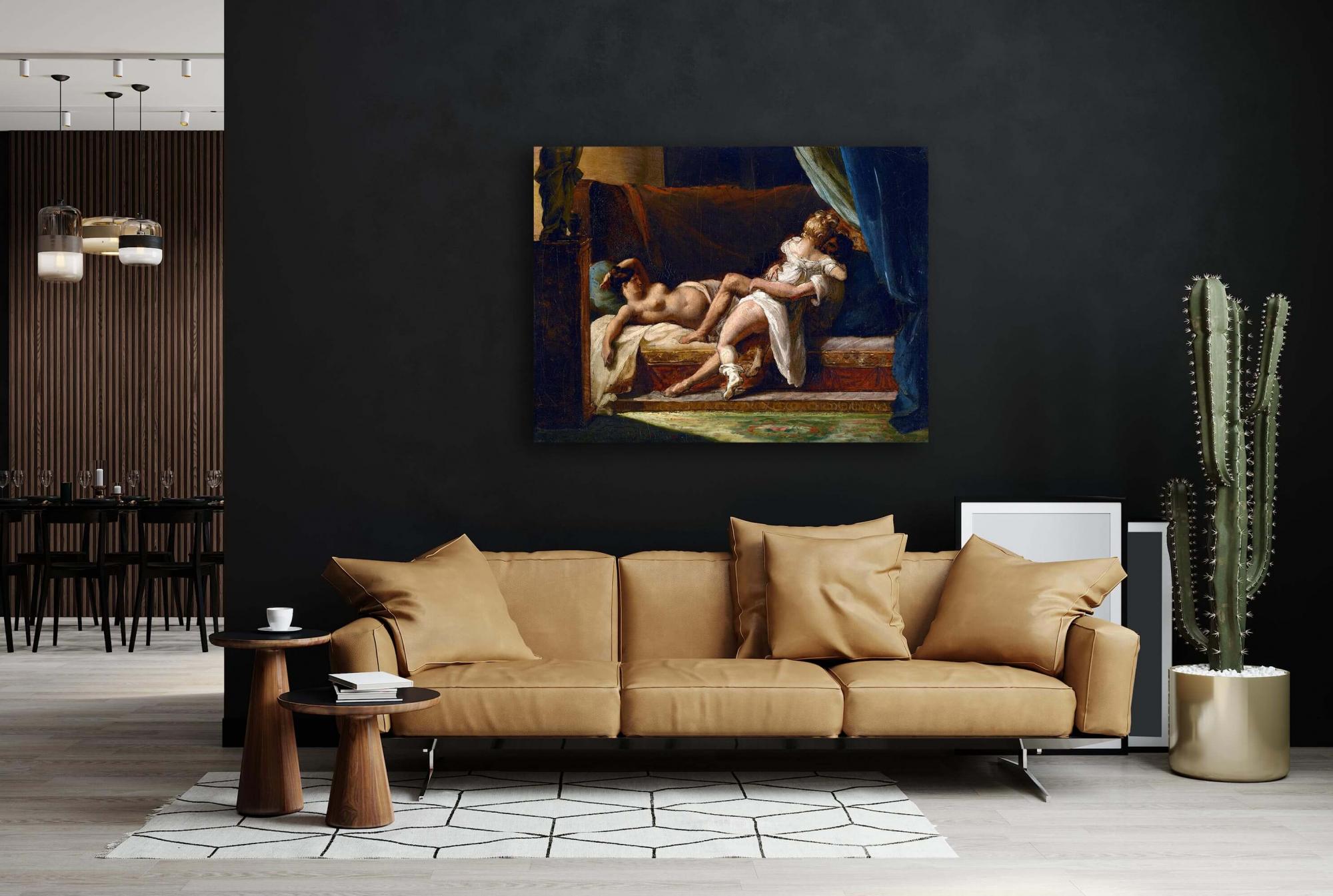 Reprodukcija „Trys meilužiai“, Théodore Géricault, (1820)