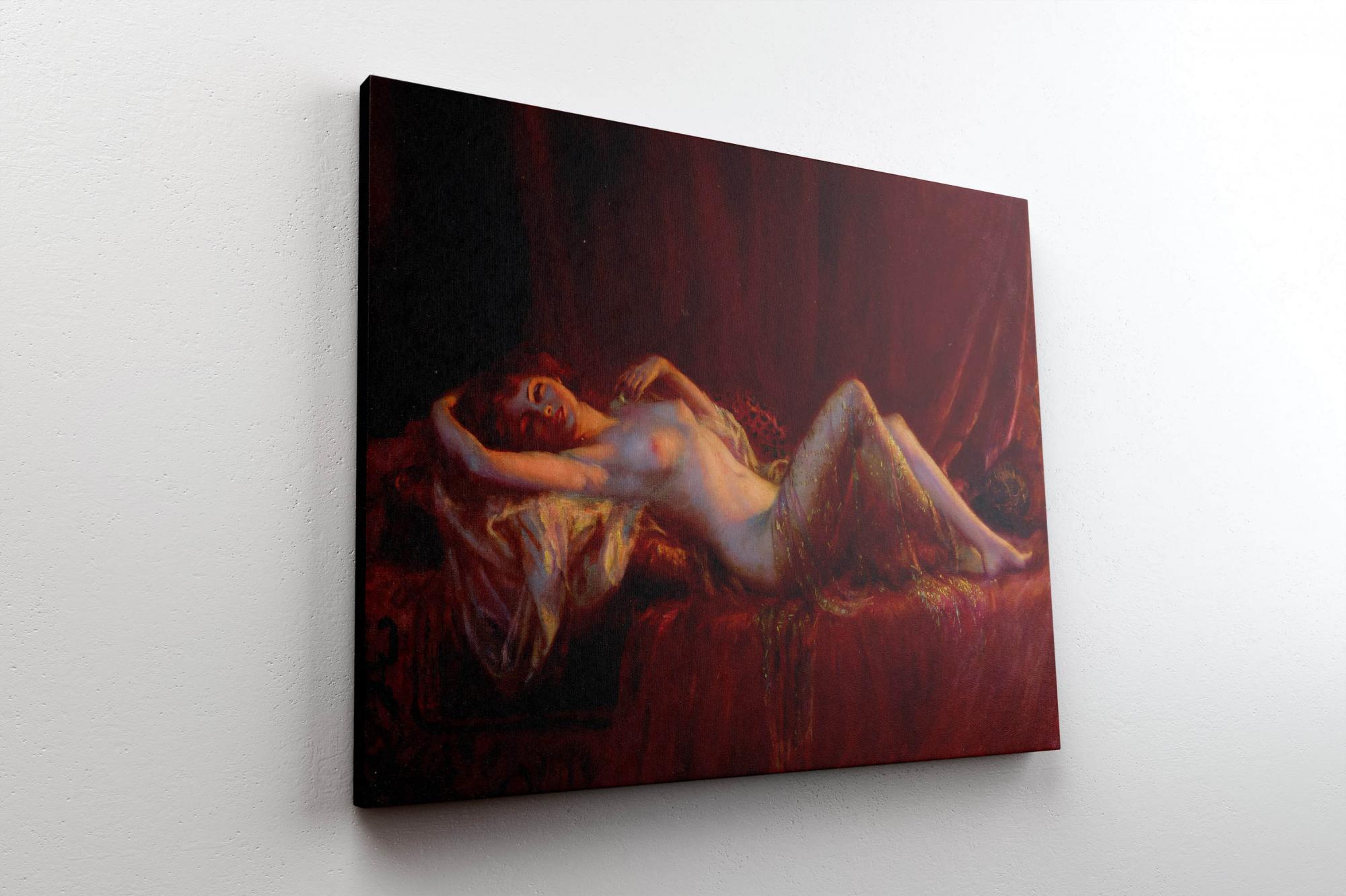 Reprodukcija „Gulinti egzotinė gražuolė“, Delphin Enjolras