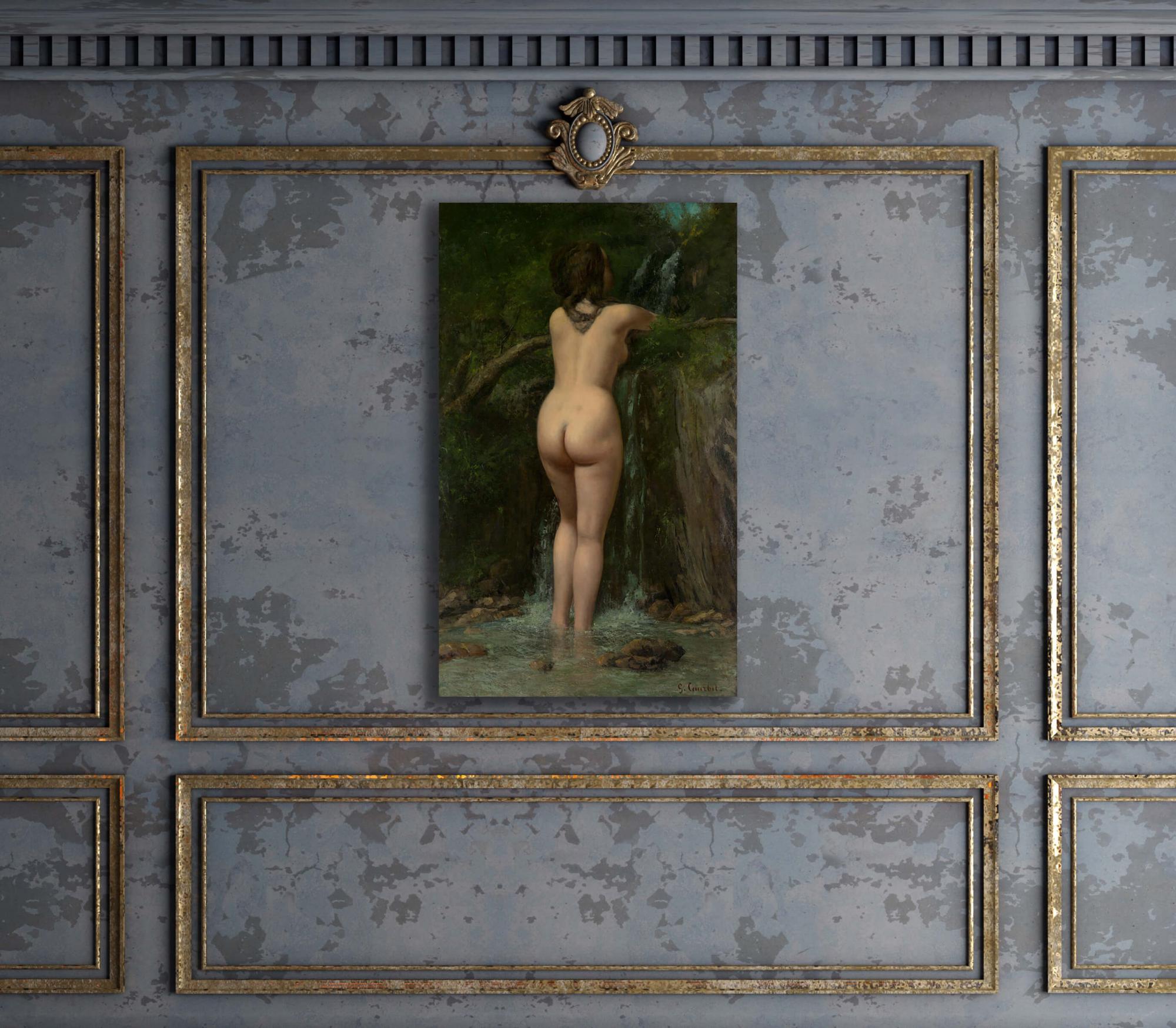 Reprodukcija „Versmė“, Gustave Courbet
