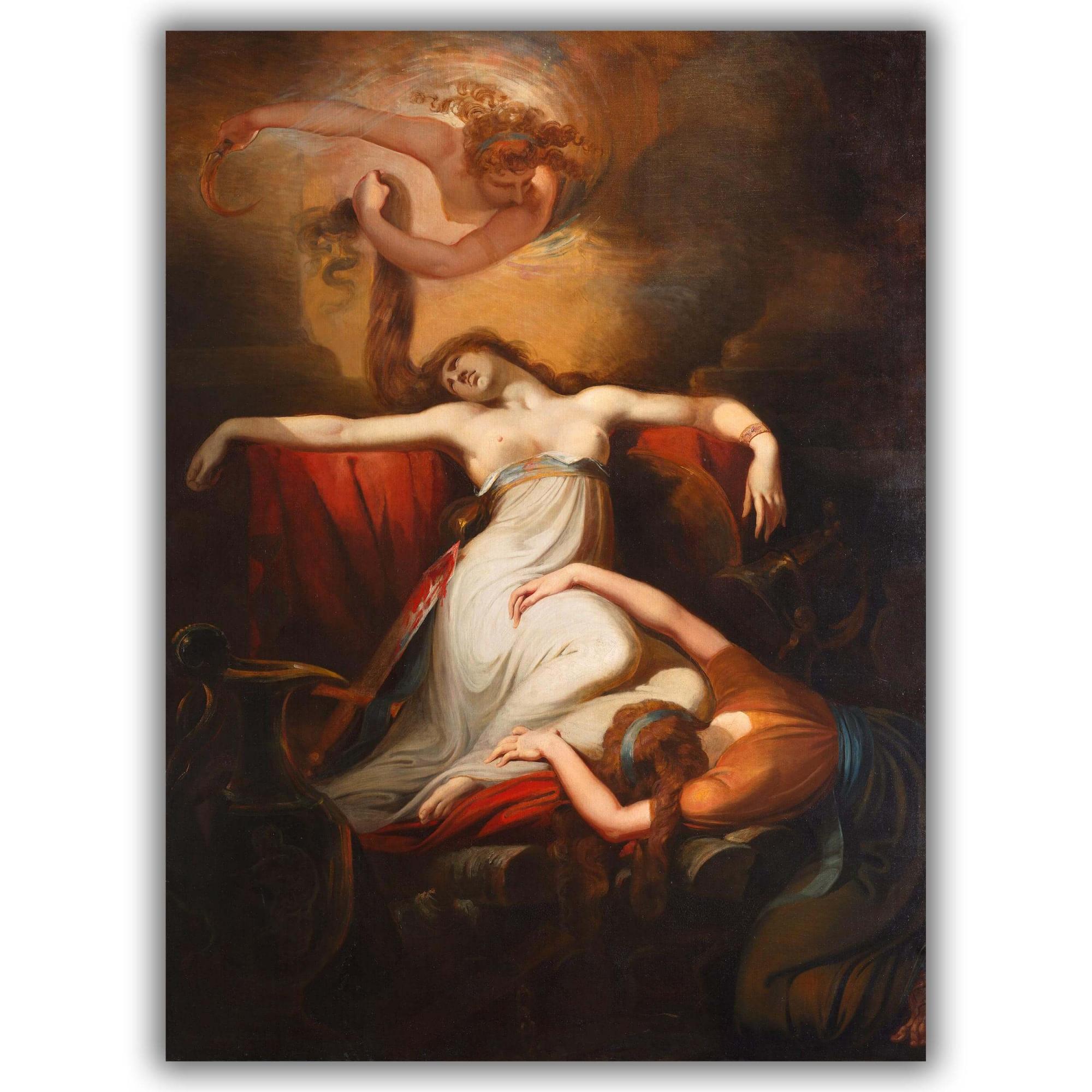 Reprodukcija „Dido“, Henry Fuseli, (1781)