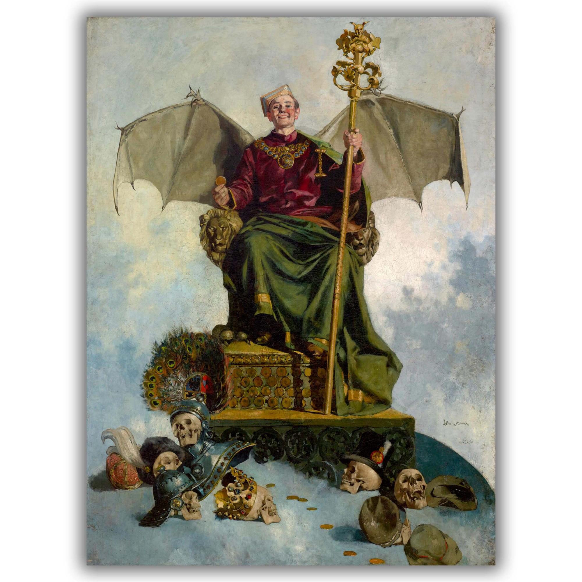 Reprodukcija „Šėtono alegorija“, Ludwik Stasiak, (1900)