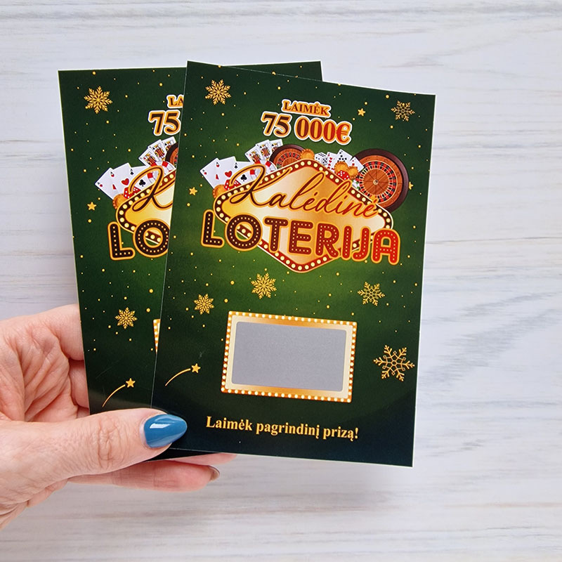 Kalėdinė dovana – Netikras loterijos bilietas
