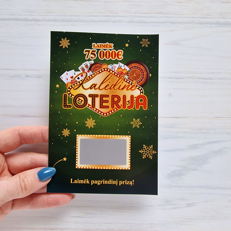 Kalėdinė dovana – Netikras loterijos bilietas