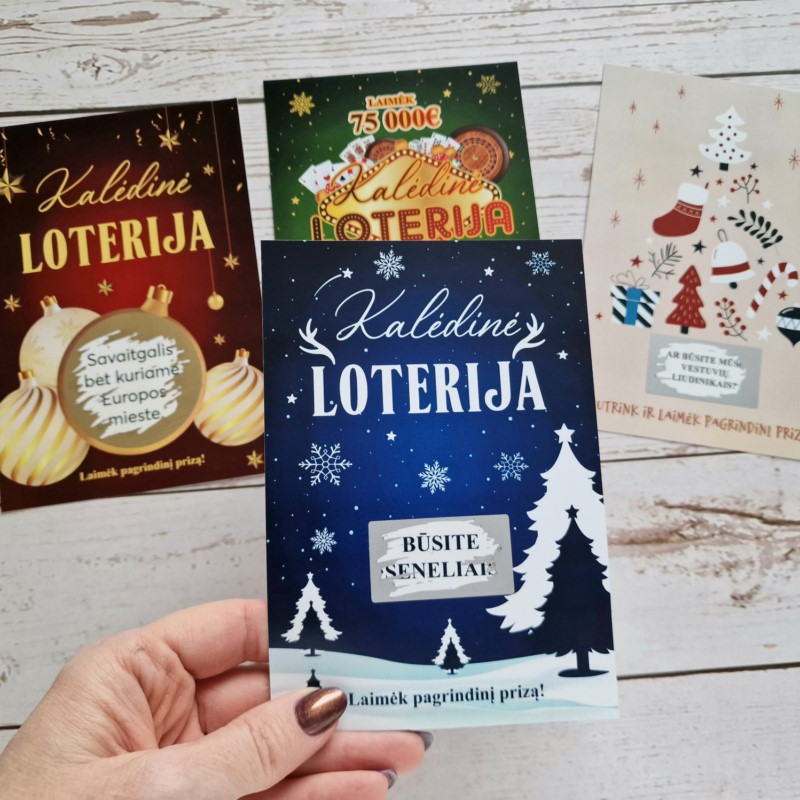 Kalėdinė dovana – Netikras loterijos bilietas „Eglutės“