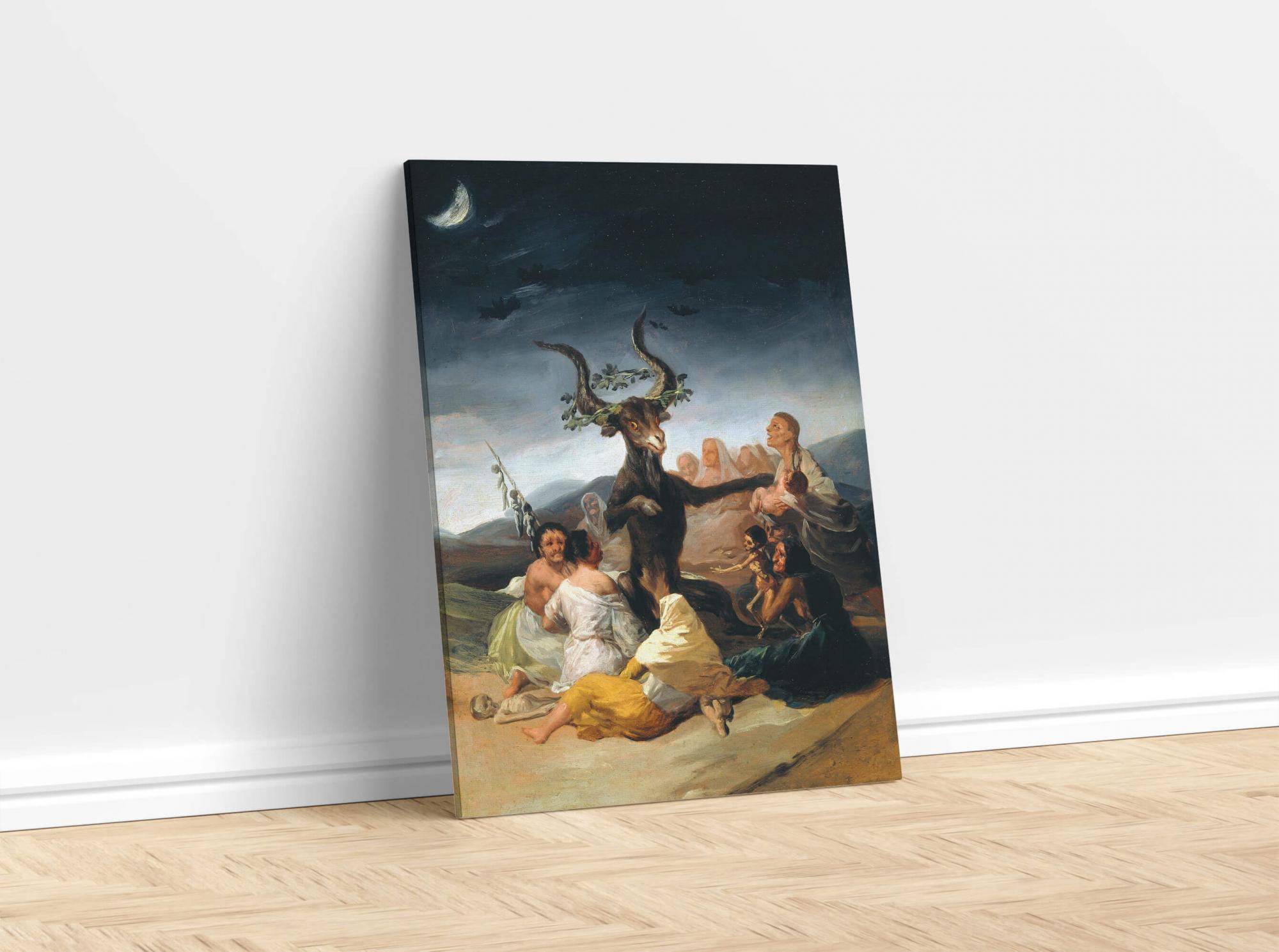 Reprodukcija „Raganų šabas“, Francisco de Goya, (1797)